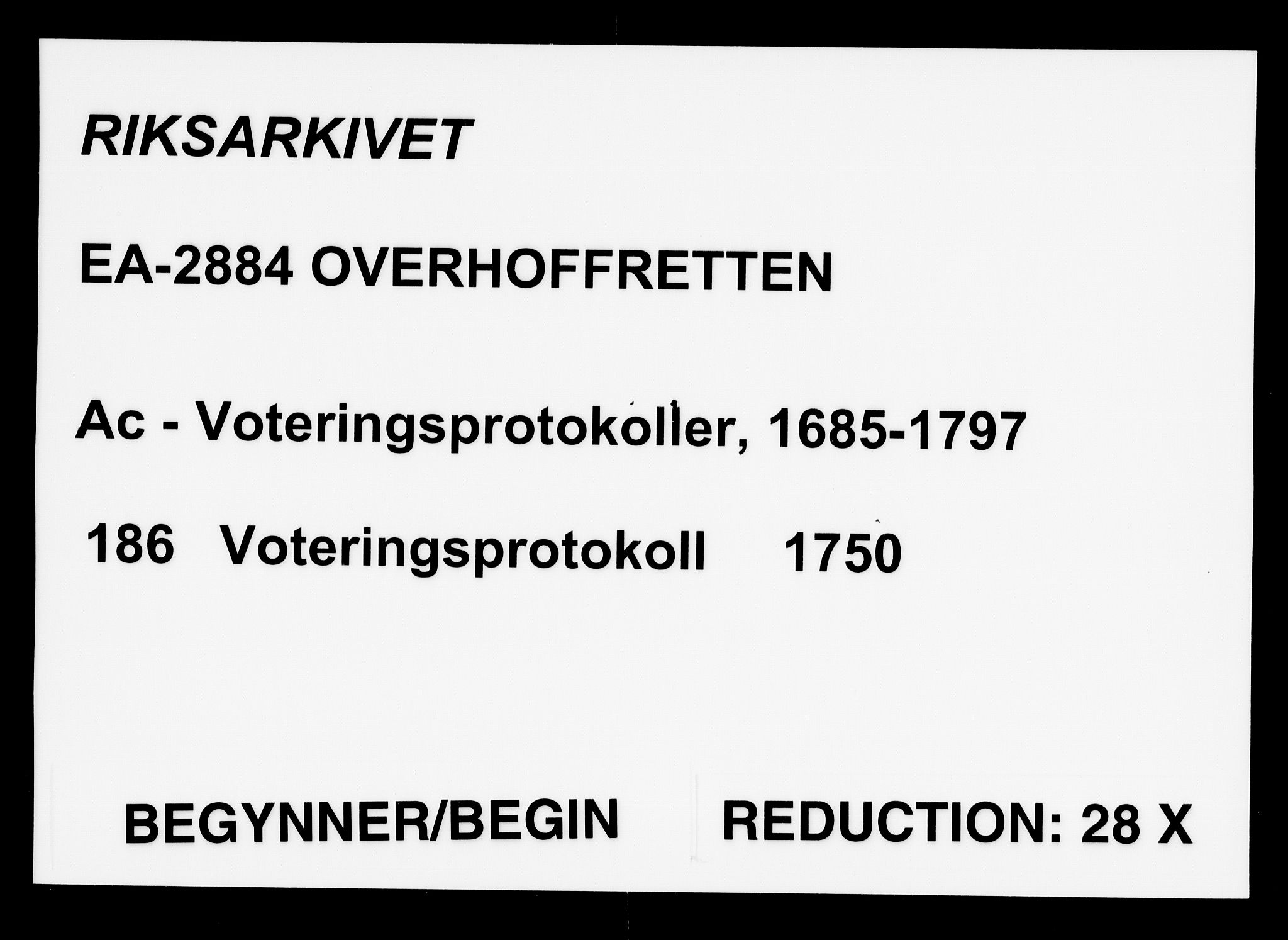 Overhoffretten 1667-1797, AV/RA-EA-2884/Ac/L0186: Voteringsprotokoll, 1750