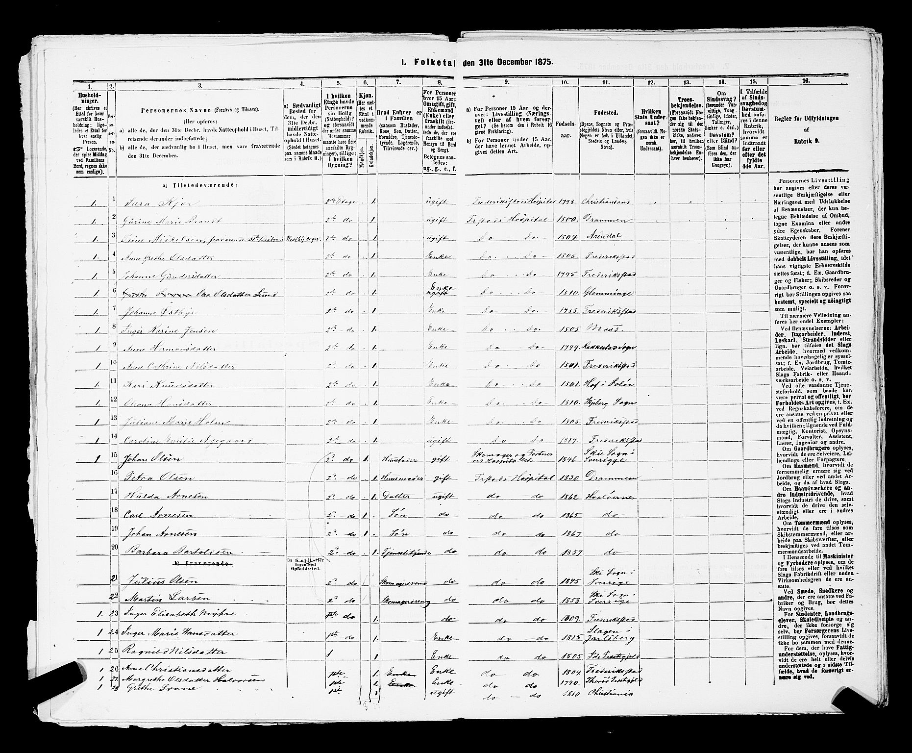 RA, 1875 census for 0103B Fredrikstad/Fredrikstad, 1875, p. 24