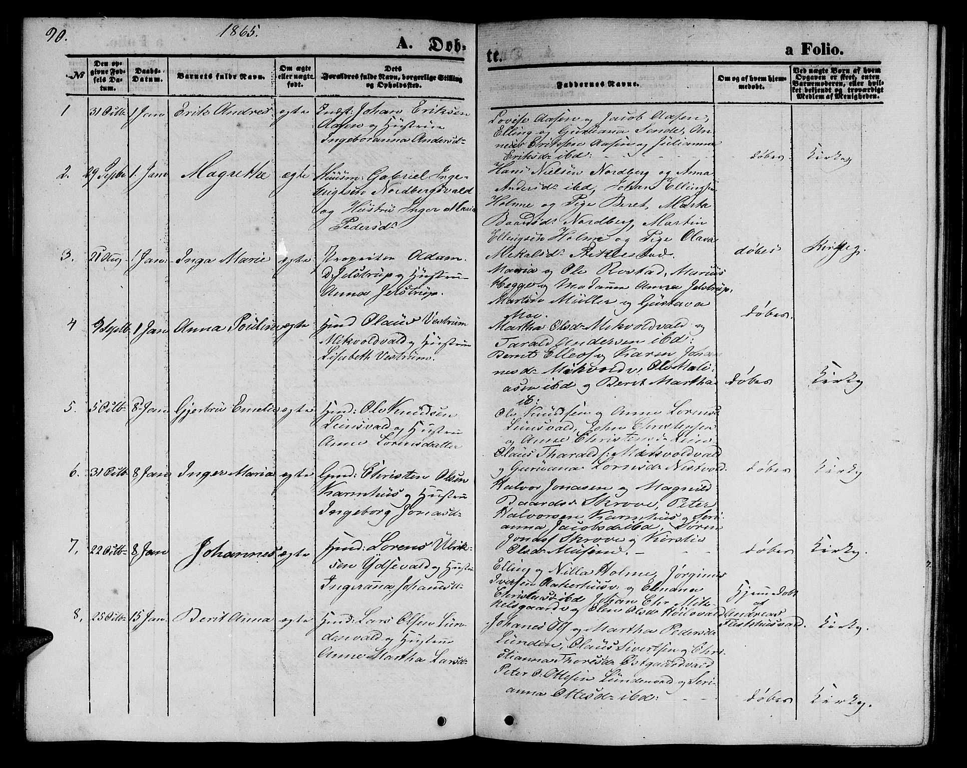 Ministerialprotokoller, klokkerbøker og fødselsregistre - Nord-Trøndelag, SAT/A-1458/723/L0254: Parish register (copy) no. 723C02, 1858-1868, p. 90
