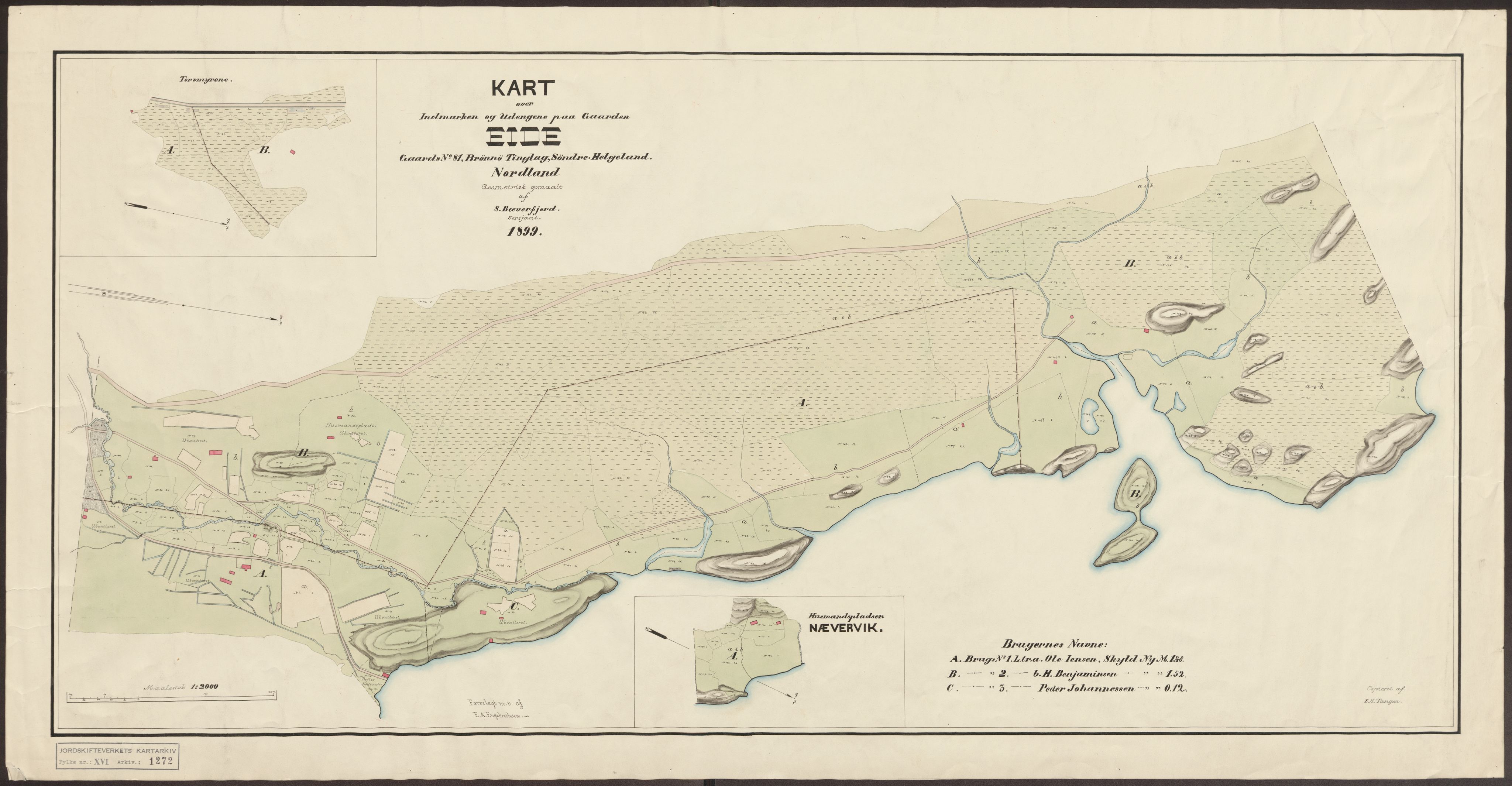 Jordskifteverkets kartarkiv, AV/RA-S-3929/T, 1859-1988, p. 1445