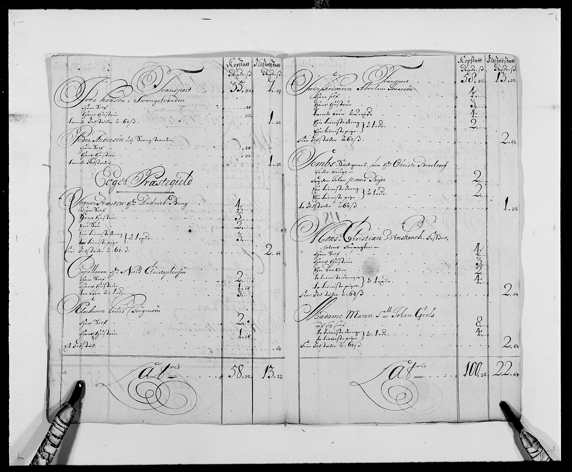 Rentekammeret inntil 1814, Reviderte regnskaper, Fogderegnskap, AV/RA-EA-4092/R28/L1690: Fogderegnskap Eiker og Lier, 1692-1693, p. 94