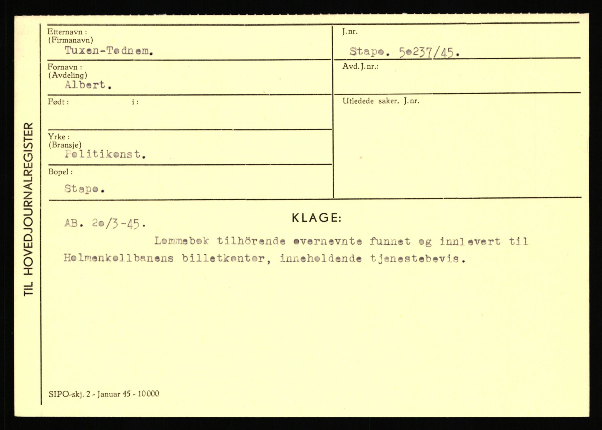 Statspolitiet - Hovedkontoret / Osloavdelingen, AV/RA-S-1329/C/Ca/L0015: Svea - Tøsse, 1943-1945, p. 4187