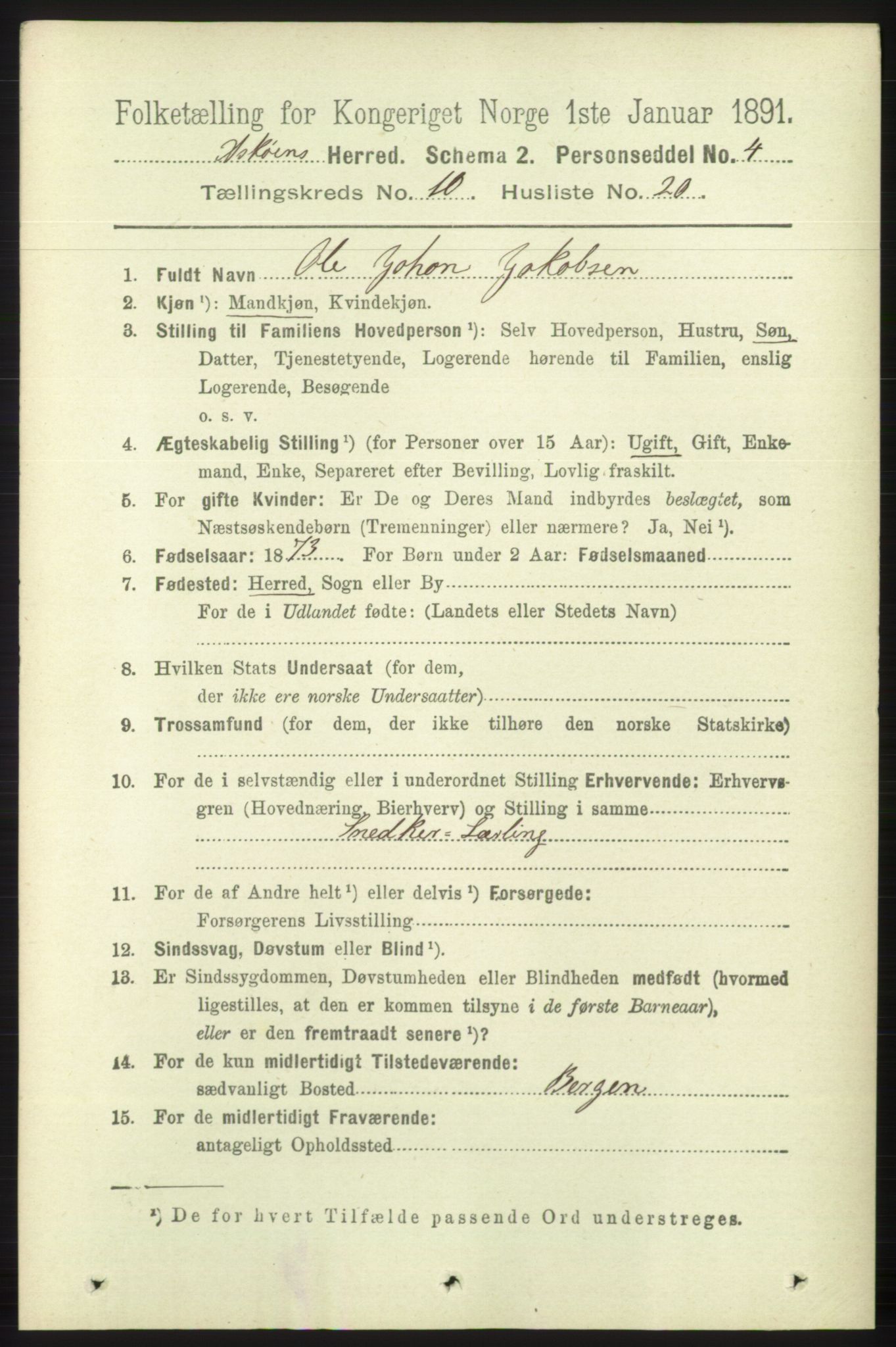 RA, 1891 census for 1247 Askøy, 1891, p. 6519