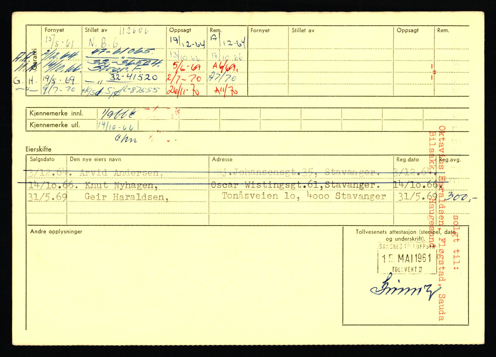 Stavanger trafikkstasjon, AV/SAST-A-101942/0/F/L0053: L-52900 - L-54199, 1930-1971, p. 2438