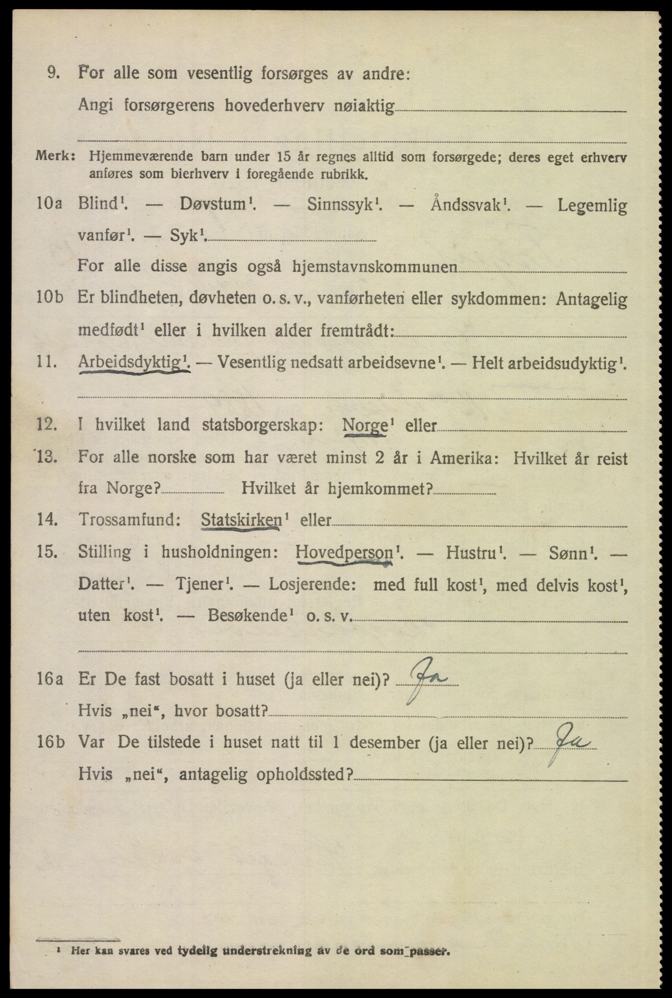 SAH, 1920 census for Trysil, 1920, p. 7646