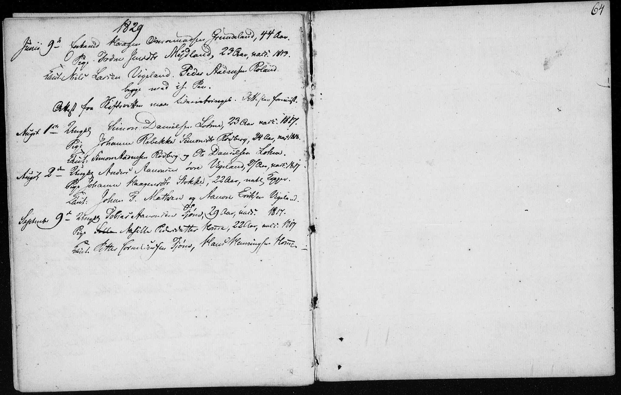 Sør-Audnedal sokneprestkontor, AV/SAK-1111-0039/F/Fa/Fab/L0003: Parish register (official) no. A 3, 1766-1828, p. 64