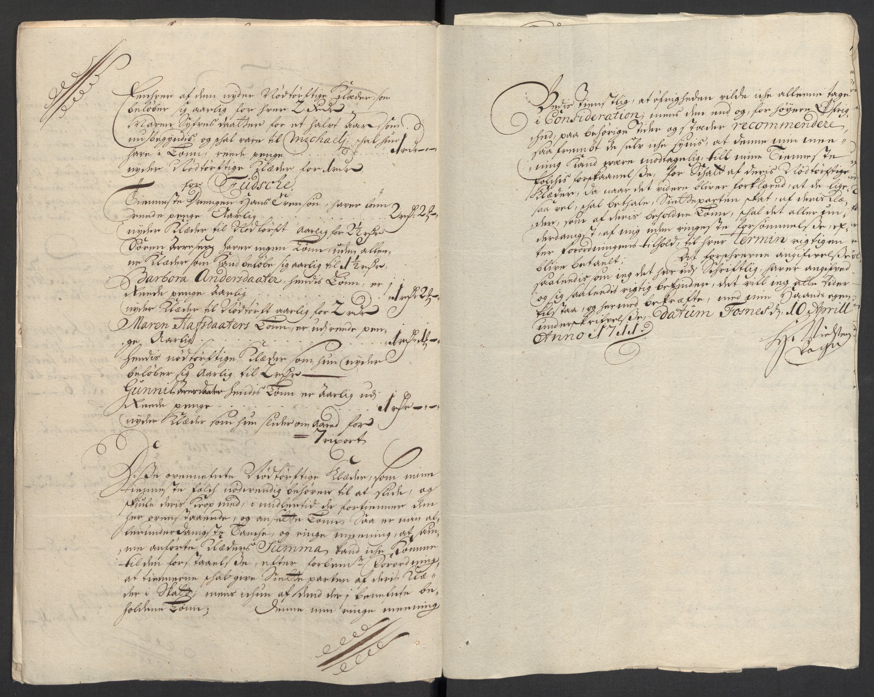 Rentekammeret inntil 1814, Reviderte regnskaper, Fogderegnskap, AV/RA-EA-4092/R32/L1876: Fogderegnskap Jarlsberg grevskap, 1711, p. 290