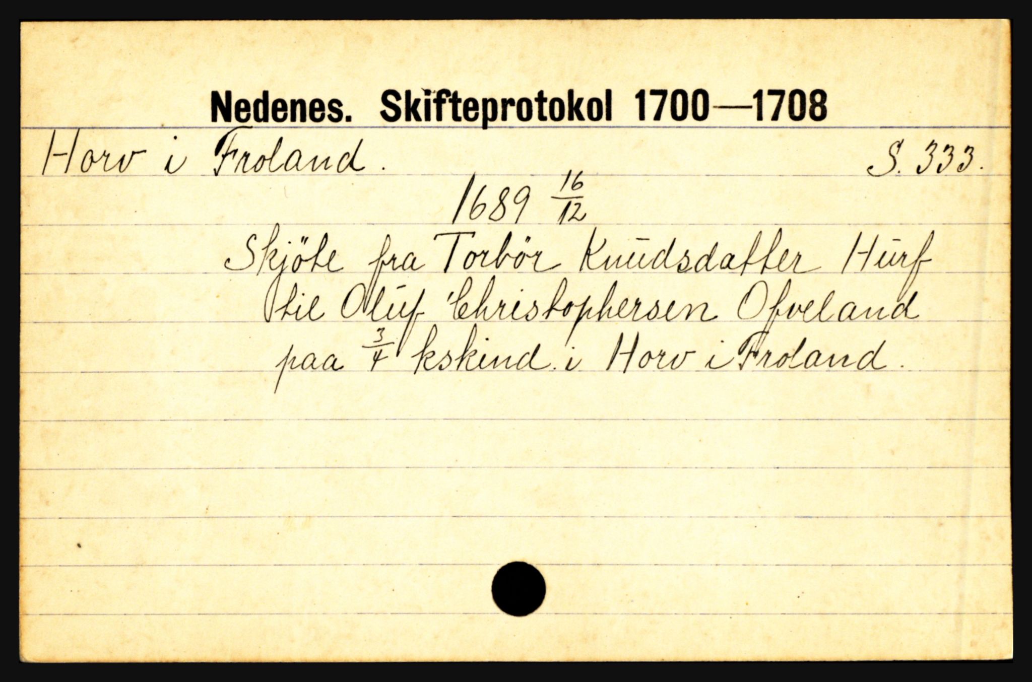 Nedenes sorenskriveri før 1824, AV/SAK-1221-0007/H, p. 12957