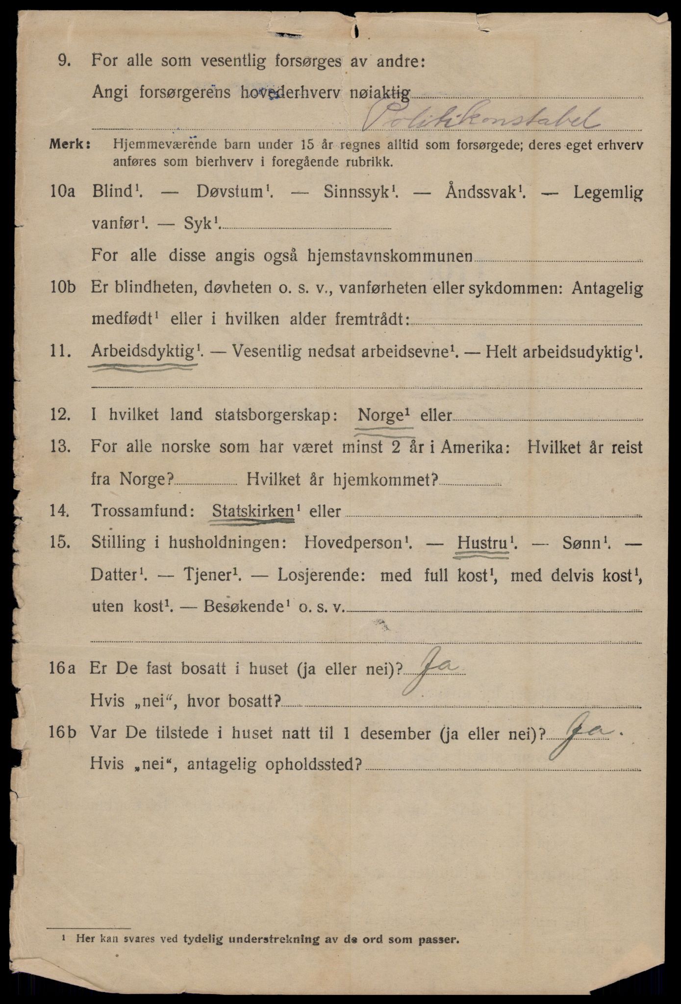 SAT, 1920 census for Trondheim, 1920, p. 70971