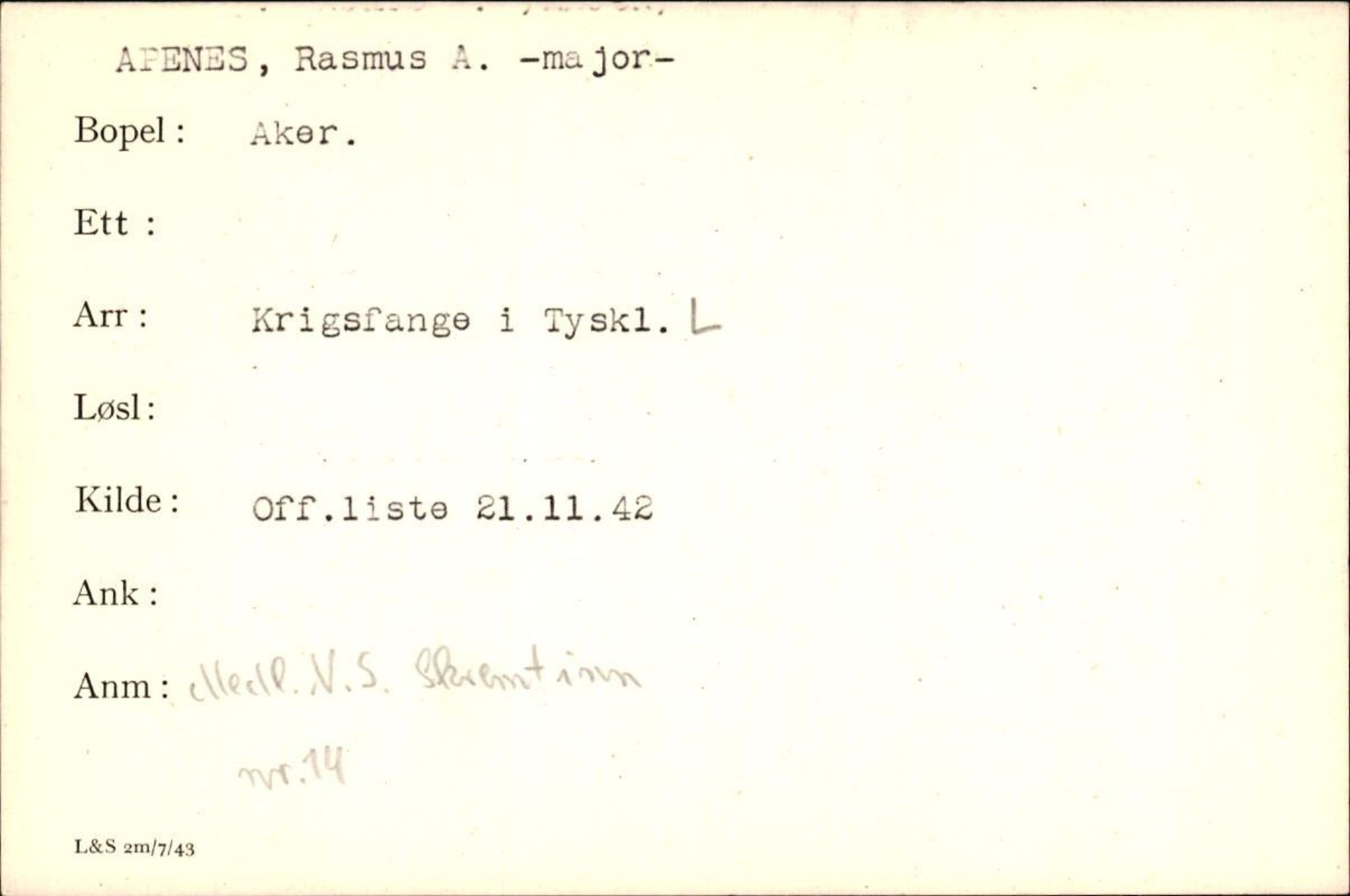 Forsvaret, Forsvarets krigshistoriske avdeling, AV/RA-RAFA-2017/Y/Yf/L0200: II-C-11-2102  -  Norske krigsfanger i Tyskland, 1940-1945, p. 49