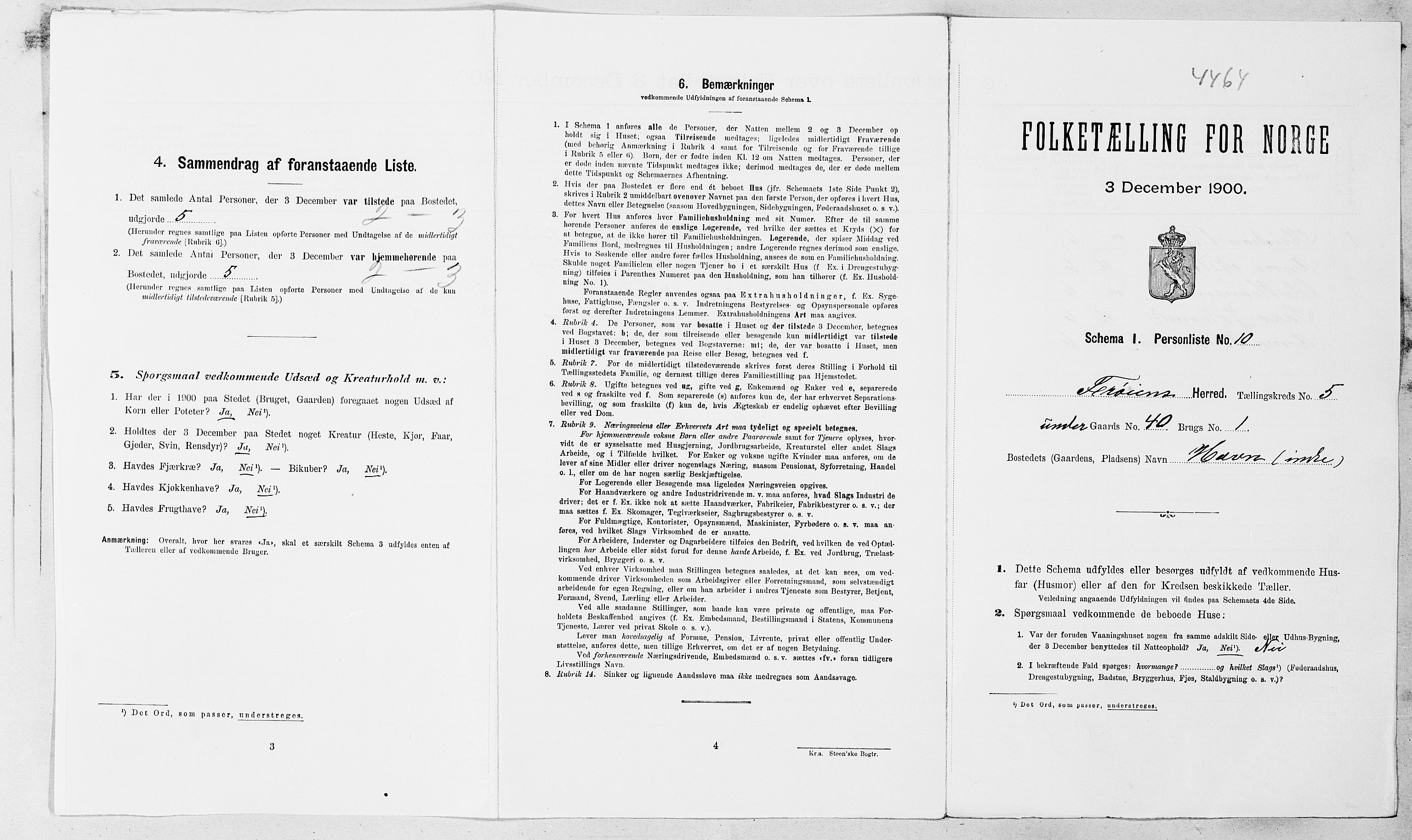 SAT, 1900 census for Frøya, 1900, p. 817