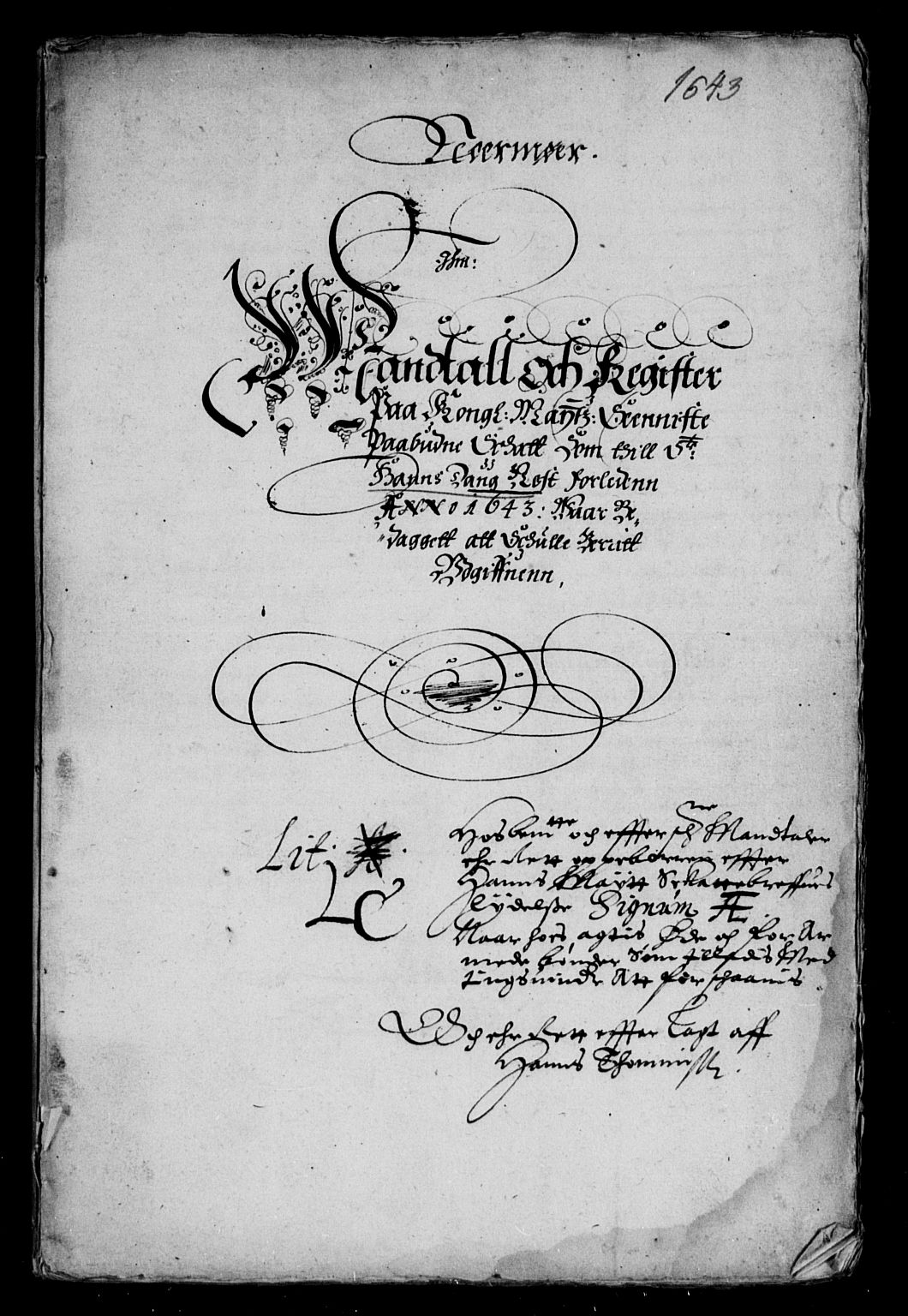 Rentekammeret inntil 1814, Reviderte regnskaper, Lensregnskaper, AV/RA-EA-5023/R/Rb/Rbw/L0078: Trondheim len, 1643-1644