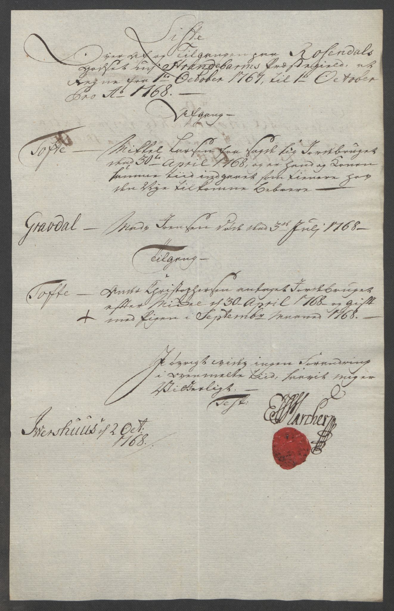 Rentekammeret inntil 1814, Reviderte regnskaper, Fogderegnskap, AV/RA-EA-4092/R49/L3157: Ekstraskatten Rosendal Baroni, 1762-1772, p. 224