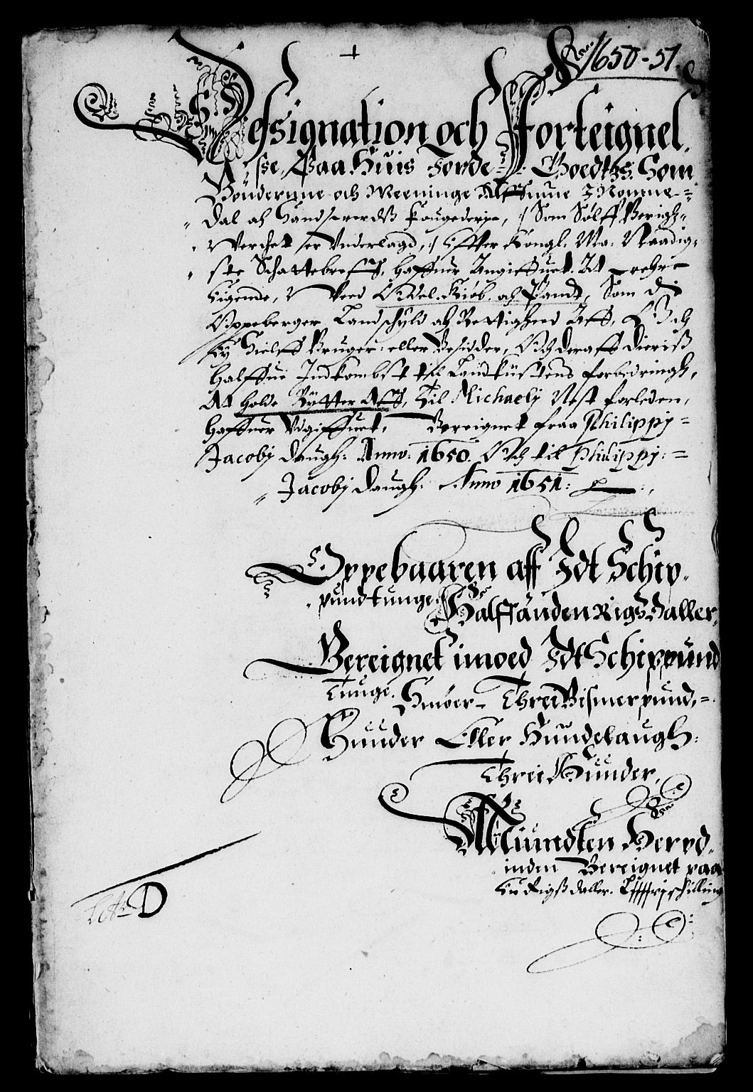 Rentekammeret inntil 1814, Reviderte regnskaper, Lensregnskaper, AV/RA-EA-5023/R/Rb/Rbn/L0004: Numedal og Sandsvær len, 1648-1656