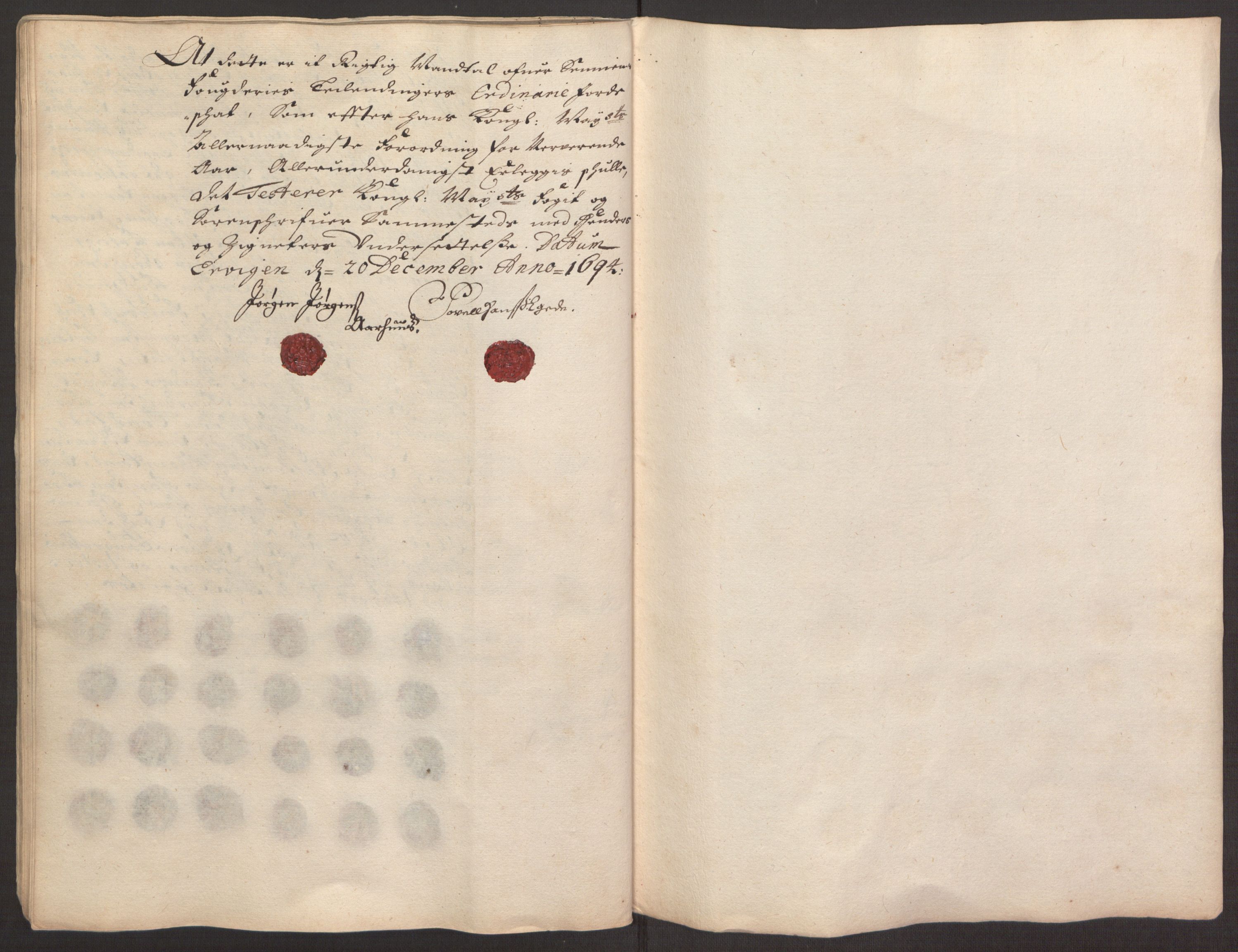 Rentekammeret inntil 1814, Reviderte regnskaper, Fogderegnskap, AV/RA-EA-4092/R68/L4753: Fogderegnskap Senja og Troms, 1694-1696, p. 35