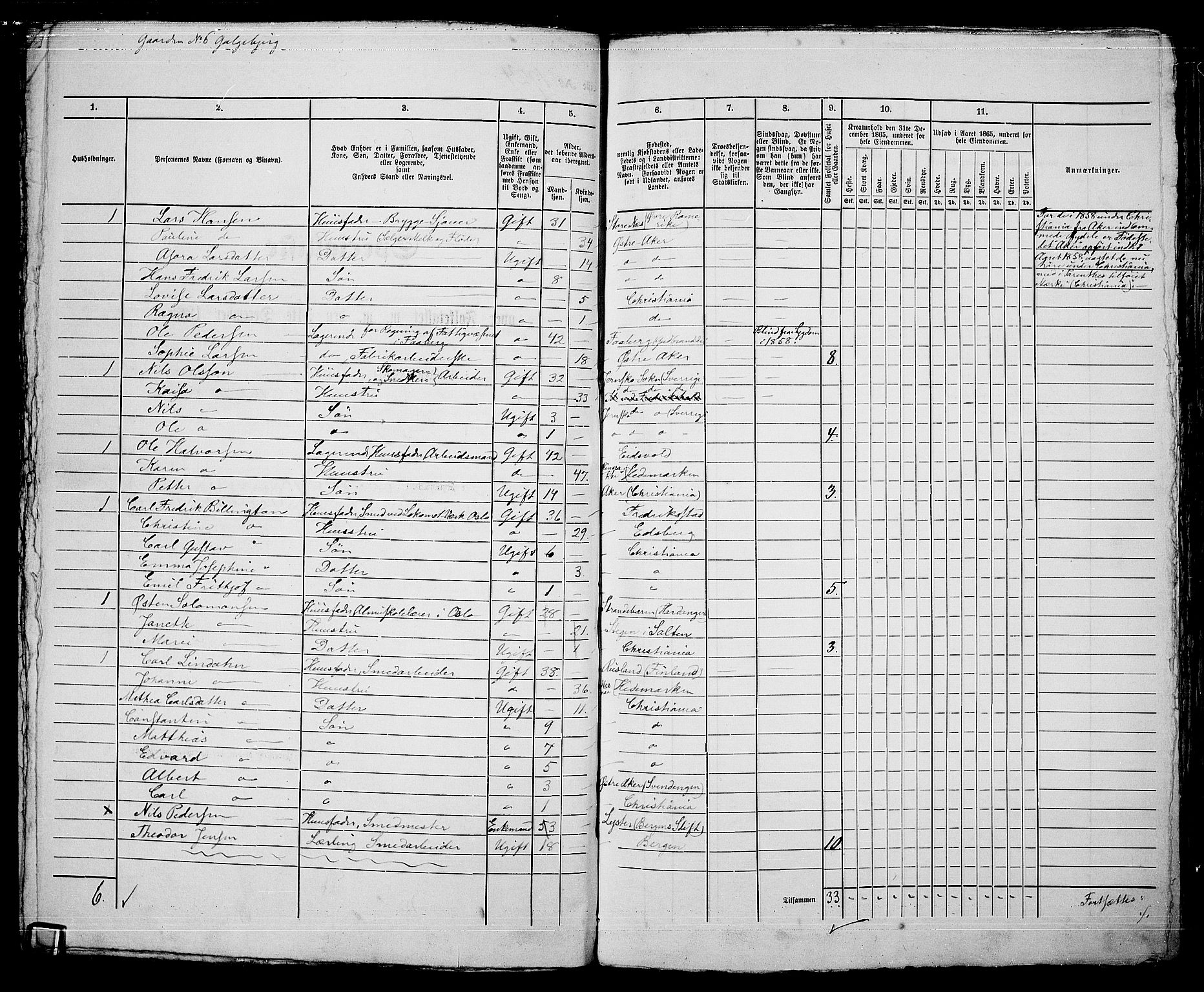 RA, 1865 census for Kristiania, 1865, p. 4299