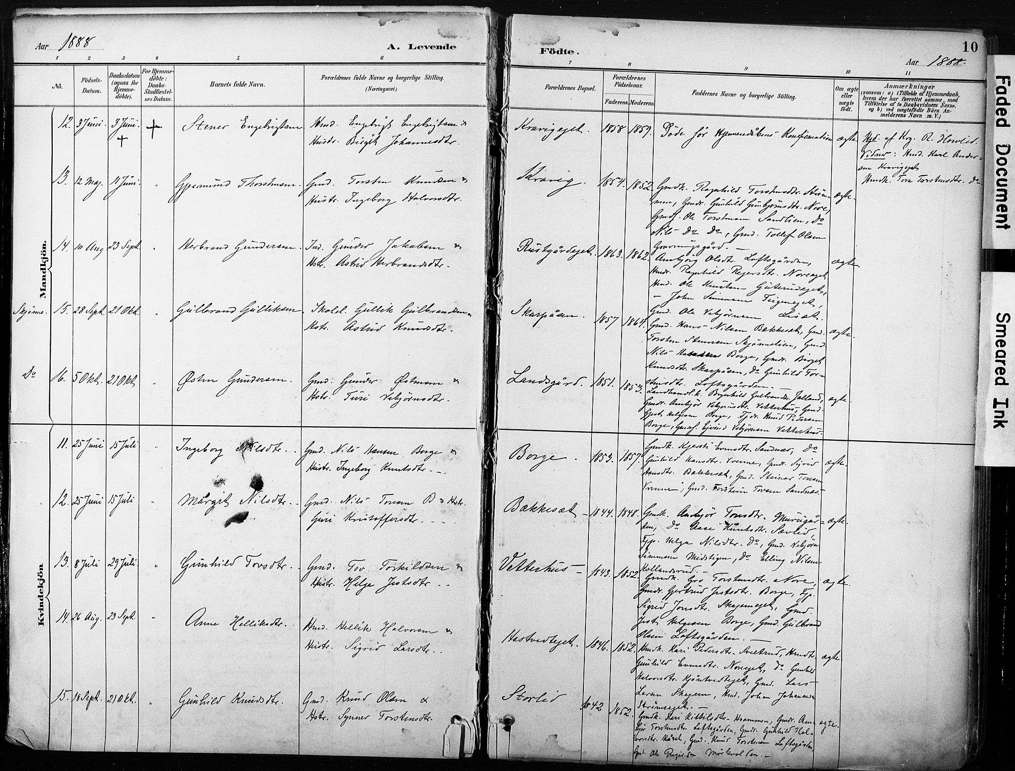 Nore kirkebøker, SAKO/A-238/F/Fb/L0002: Parish register (official) no. II 2, 1886-1906, p. 10