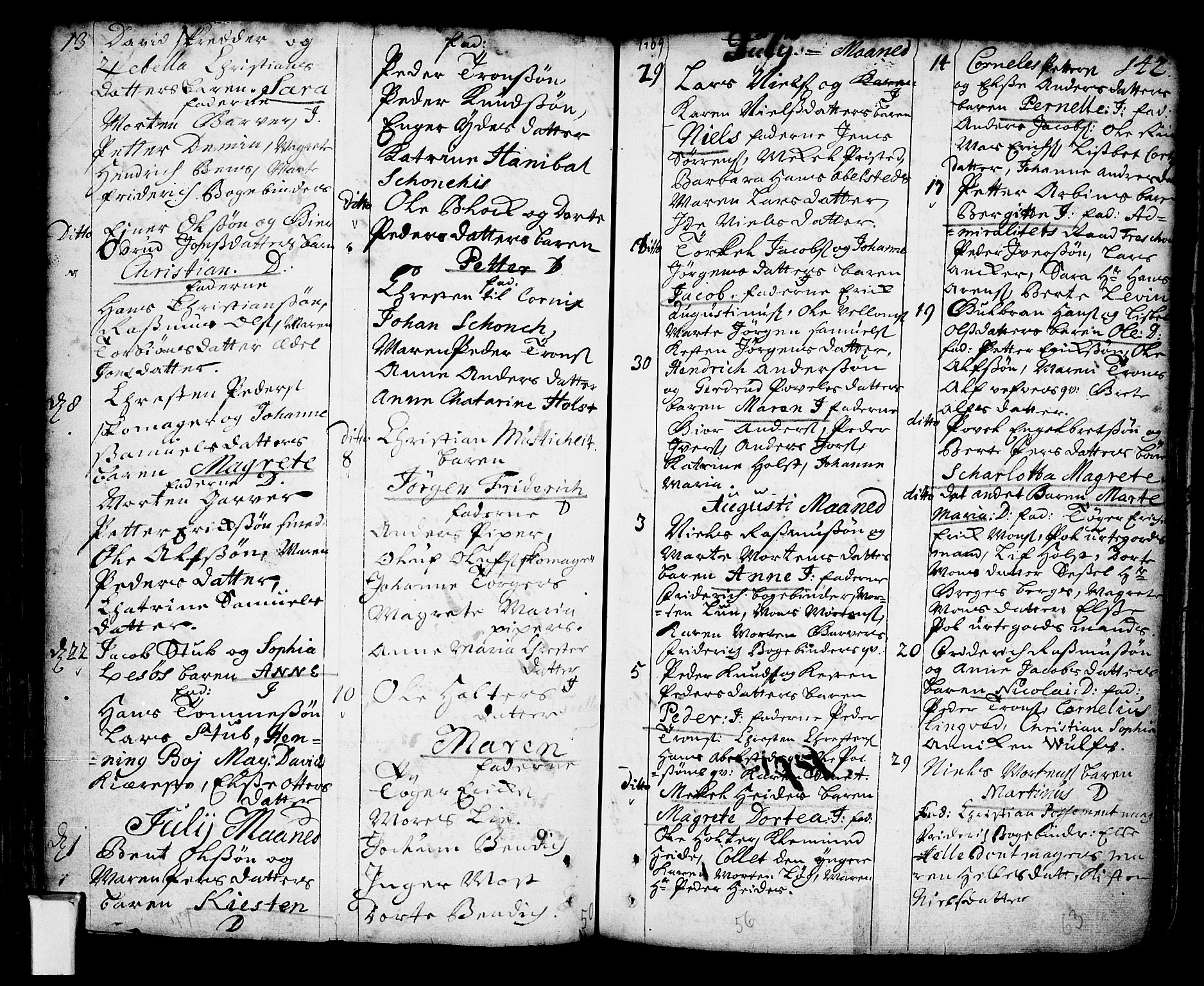 Oslo domkirke Kirkebøker, SAO/A-10752/F/Fa/L0002: Parish register (official) no. 2, 1705-1730, p. 142