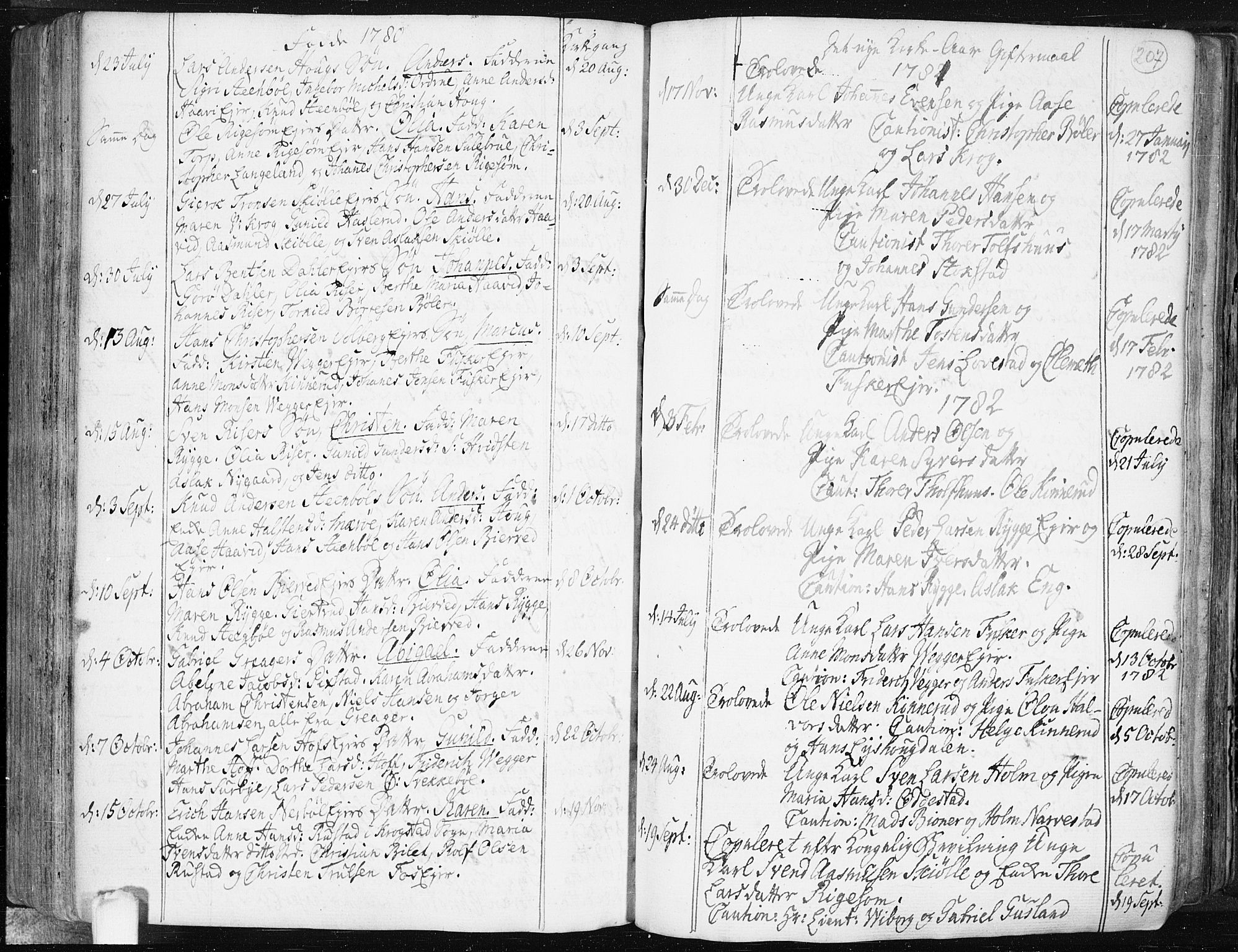 Hobøl prestekontor Kirkebøker, AV/SAO-A-2002/F/Fa/L0001: Parish register (official) no. I 1, 1733-1814, p. 207