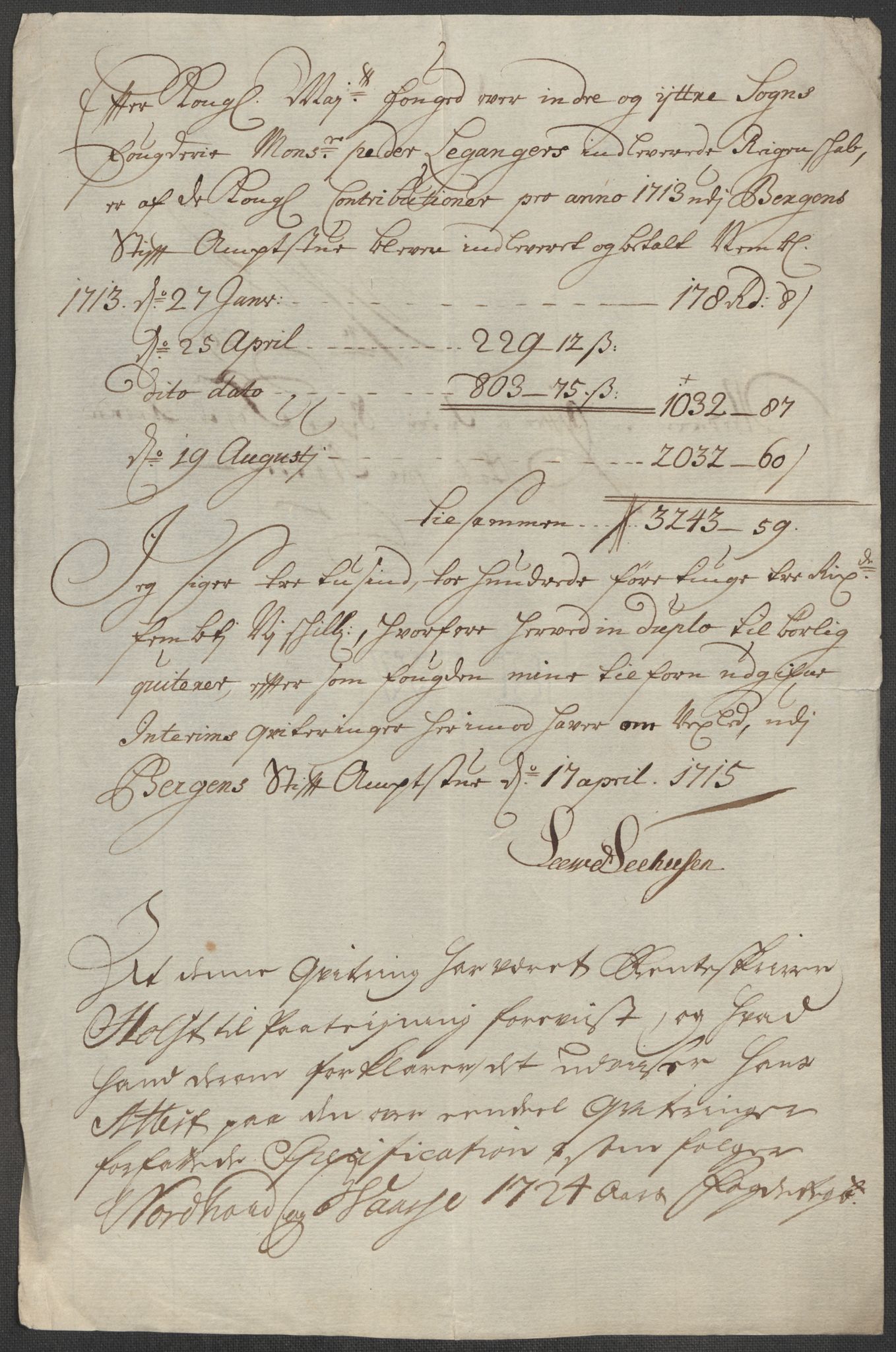 Rentekammeret inntil 1814, Reviderte regnskaper, Fogderegnskap, AV/RA-EA-4092/R52/L3319: Fogderegnskap Sogn, 1713-1714, p. 421