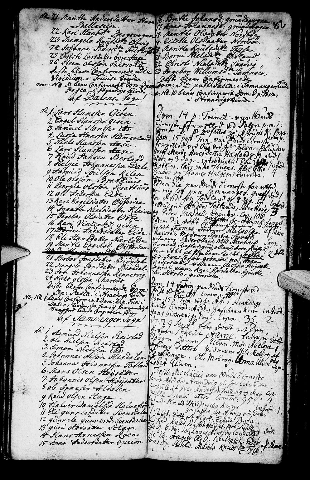 Os sokneprestembete, SAB/A-99929: Parish register (official) no. A 2, 1723-1758, p. 82