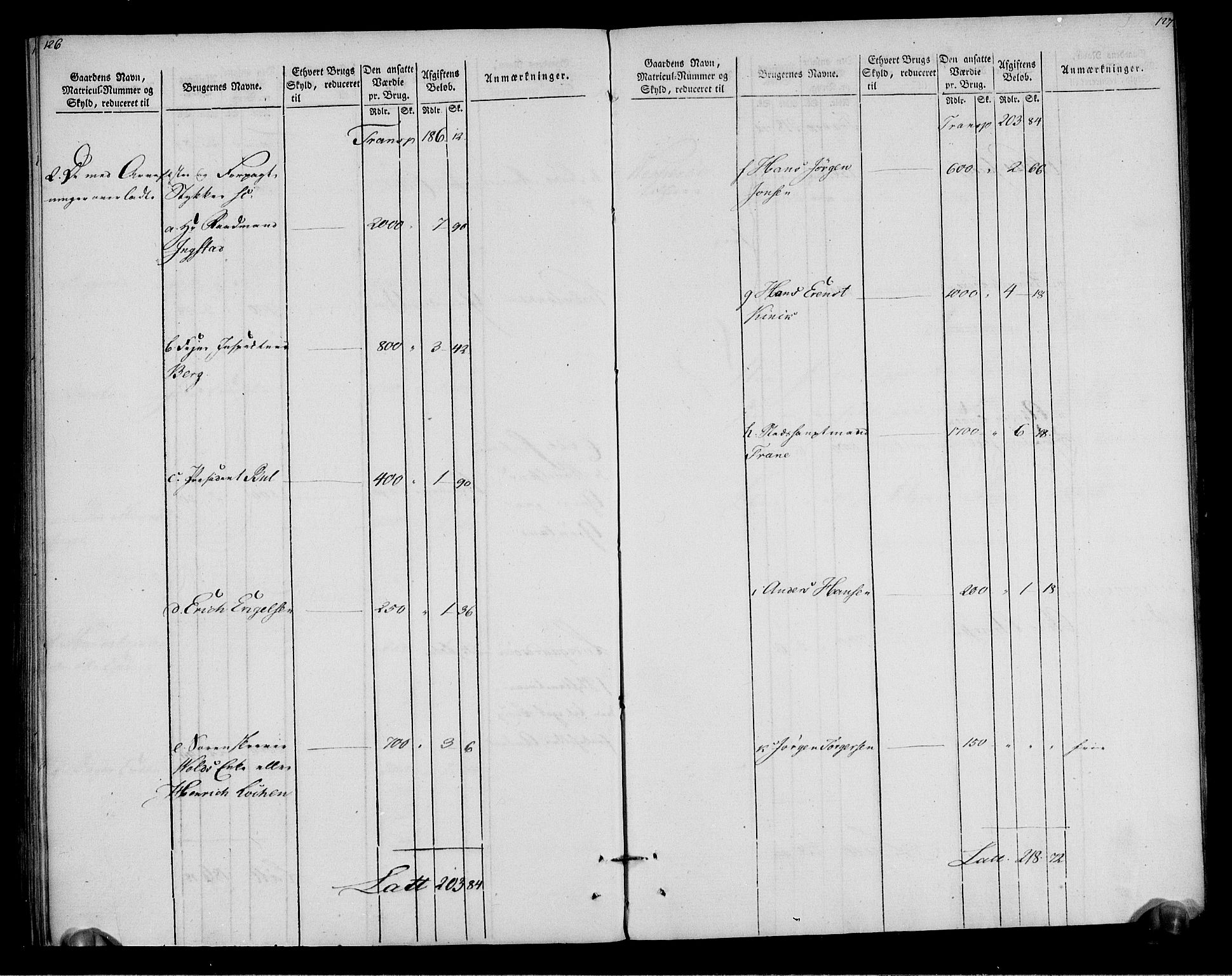 Rentekammeret inntil 1814, Realistisk ordnet avdeling, AV/RA-EA-4070/N/Ne/Nea/L0012: Aker fogderi. Oppebørselsregister, 1803-1804, p. 66