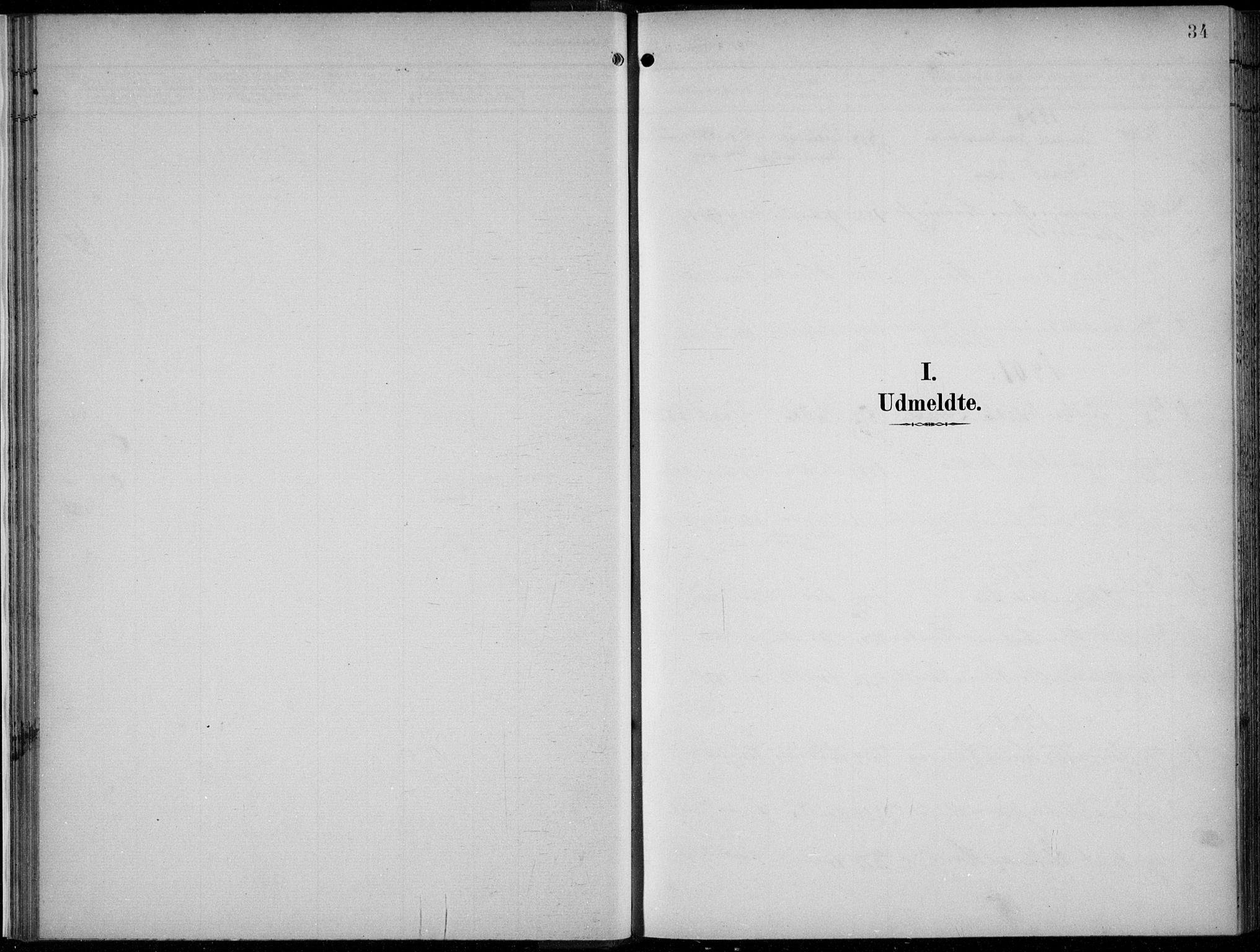 Voss sokneprestembete, SAB/A-79001/H/Haa: Parish register (official) no. F  1, 1898-1926, p. 34