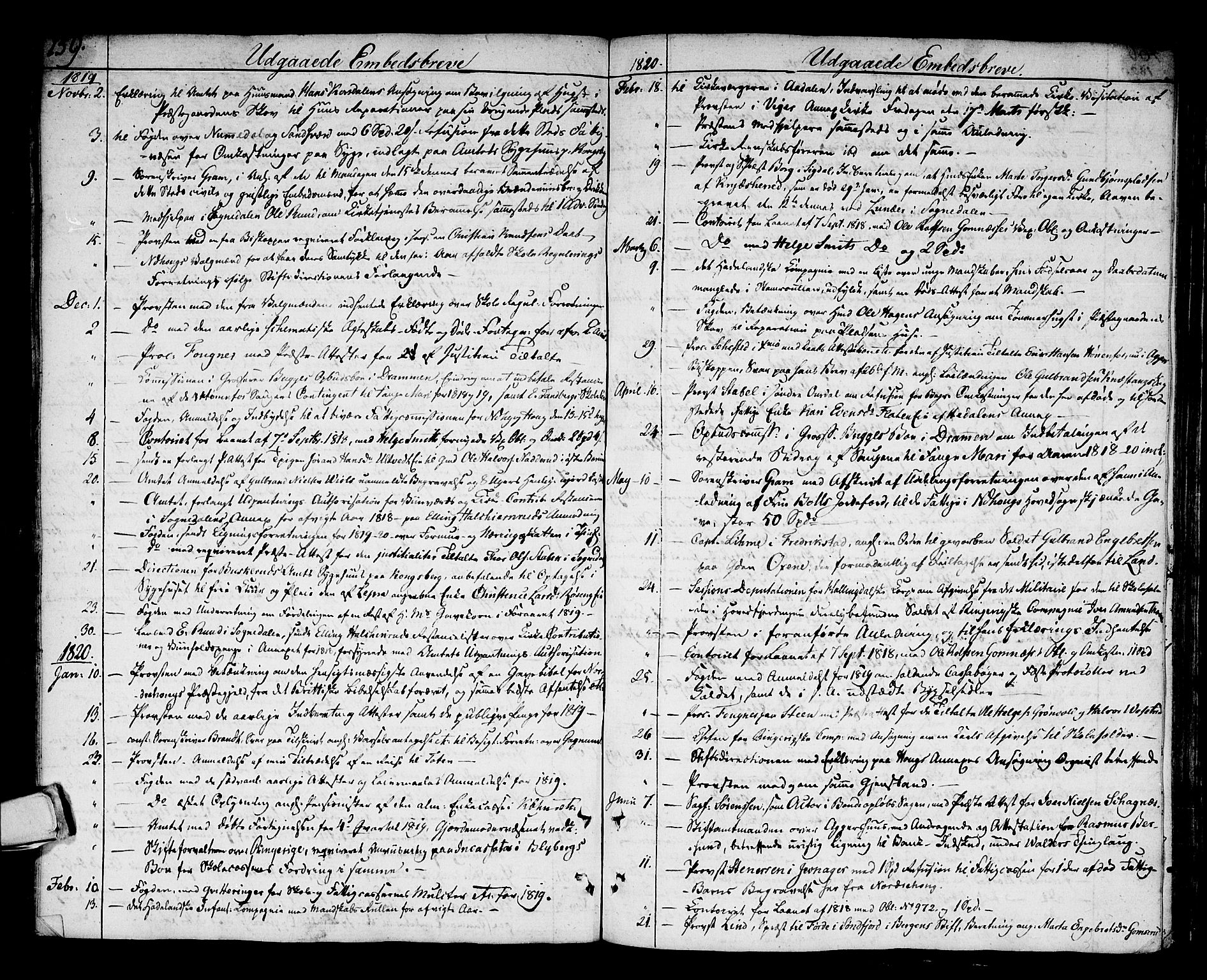 Norderhov kirkebøker, SAKO/A-237/F/Fa/L0007: Parish register (official) no. 7, 1812-1814, p. 159