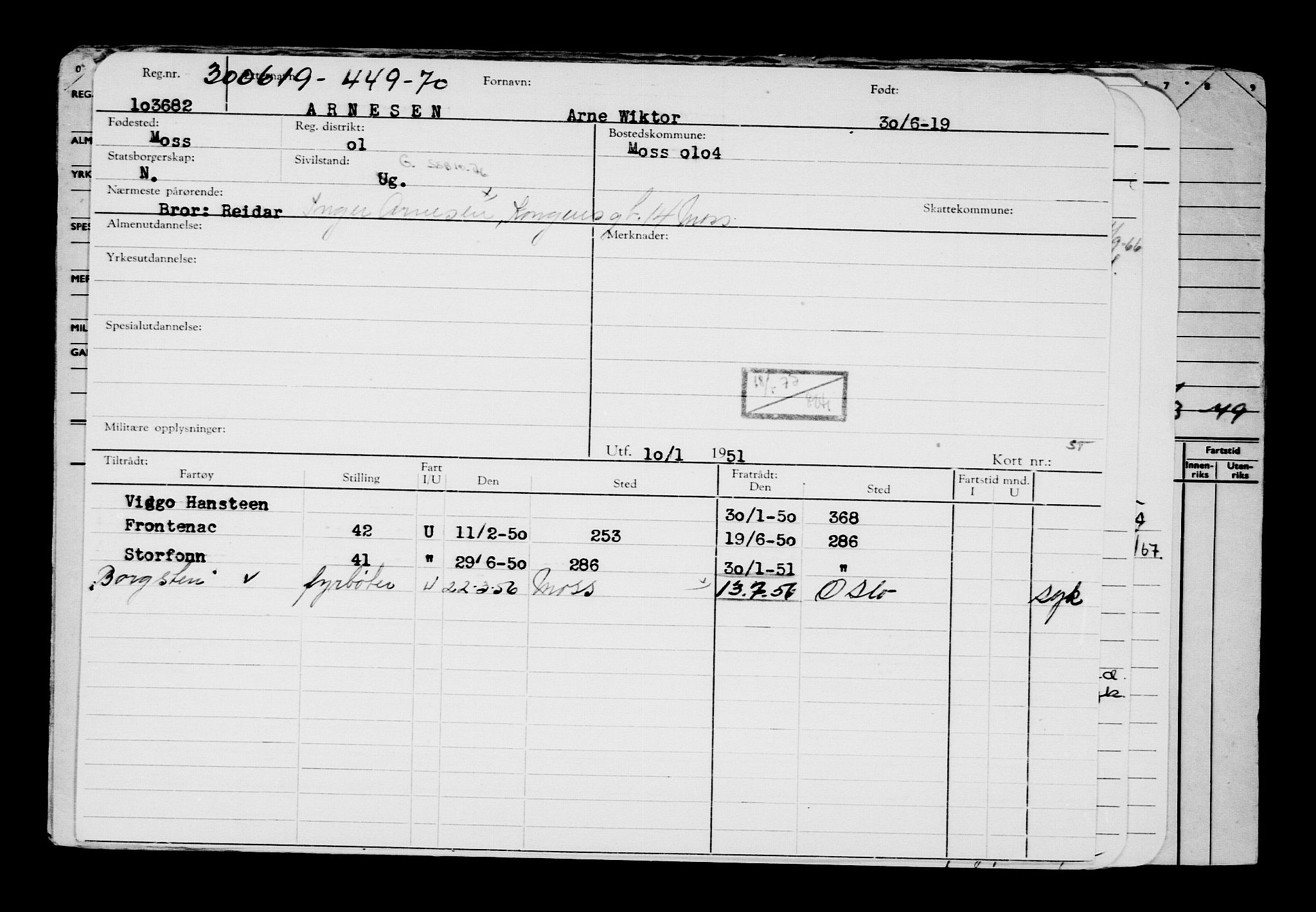 Direktoratet for sjømenn, AV/RA-S-3545/G/Gb/L0169: Hovedkort, 1919, p. 839