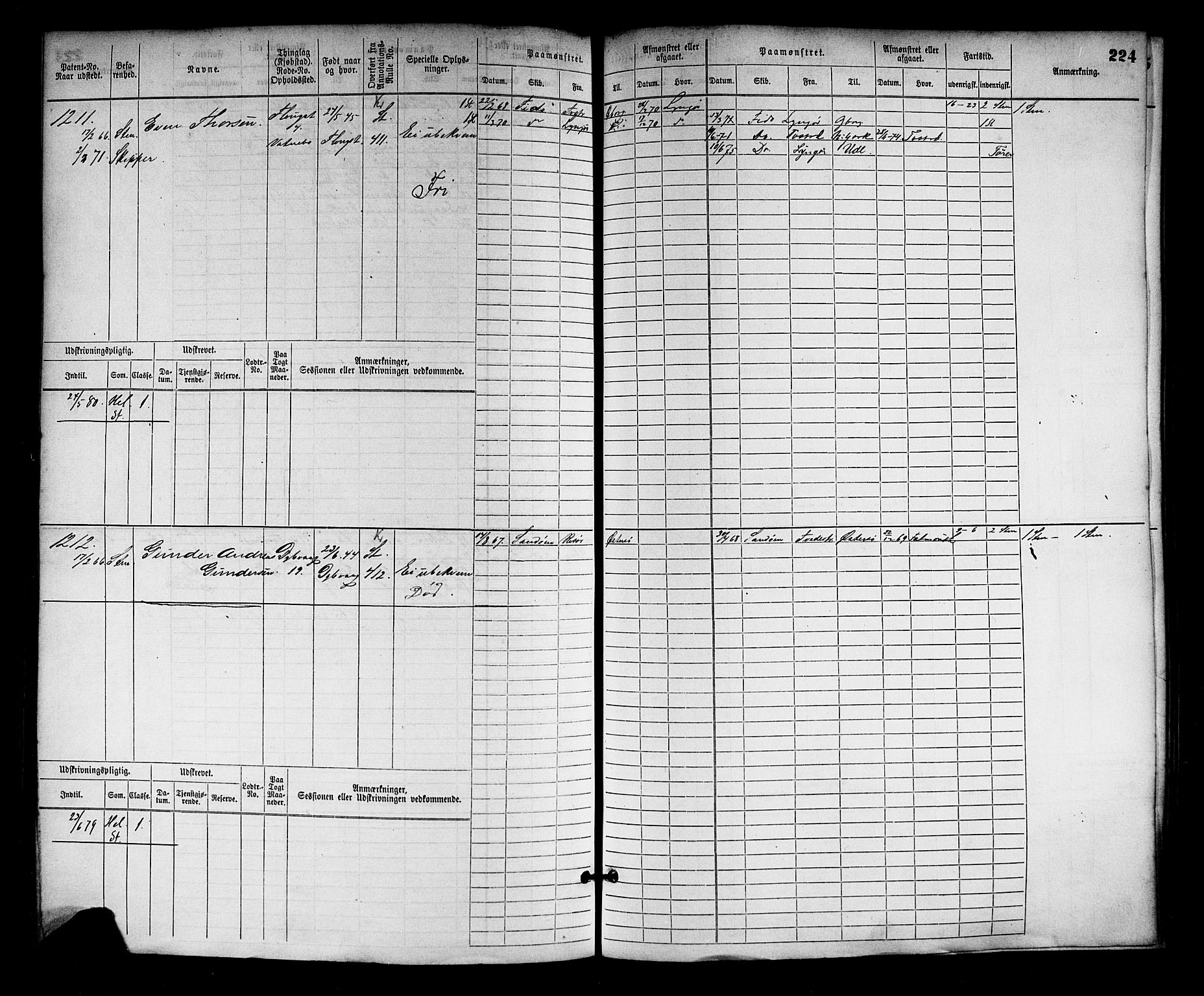 Tvedestrand mønstringskrets, AV/SAK-2031-0011/F/Fb/L0002: Hovedrulle nr 767-1528, R-3, 1868-1900, p. 228