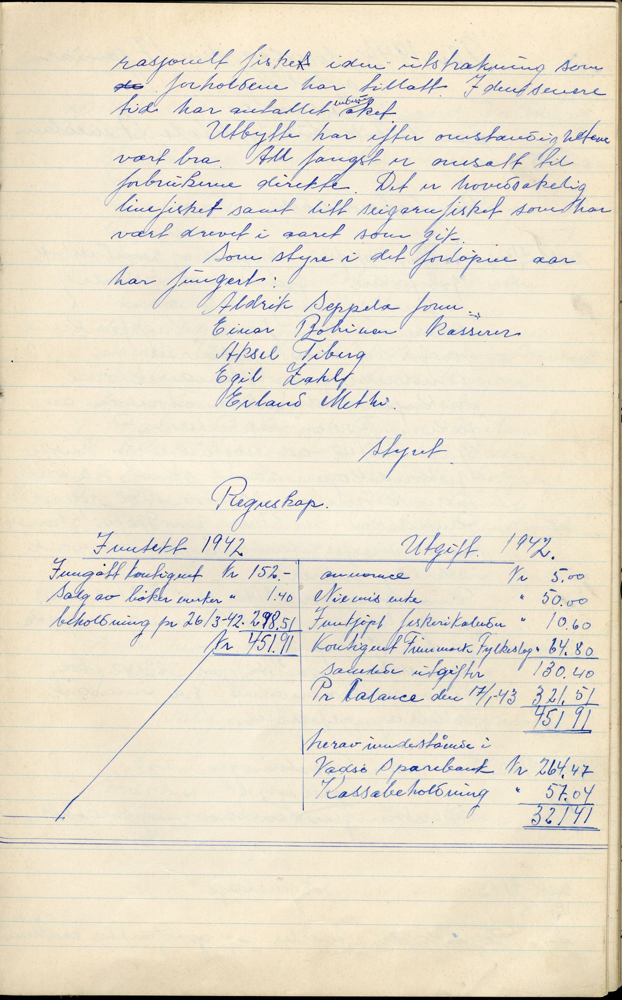 Vadsø Fiskarlag, FMFB/A-1016/A/L0001: Protokoll for styremøtene, 1926-1952, p. 120