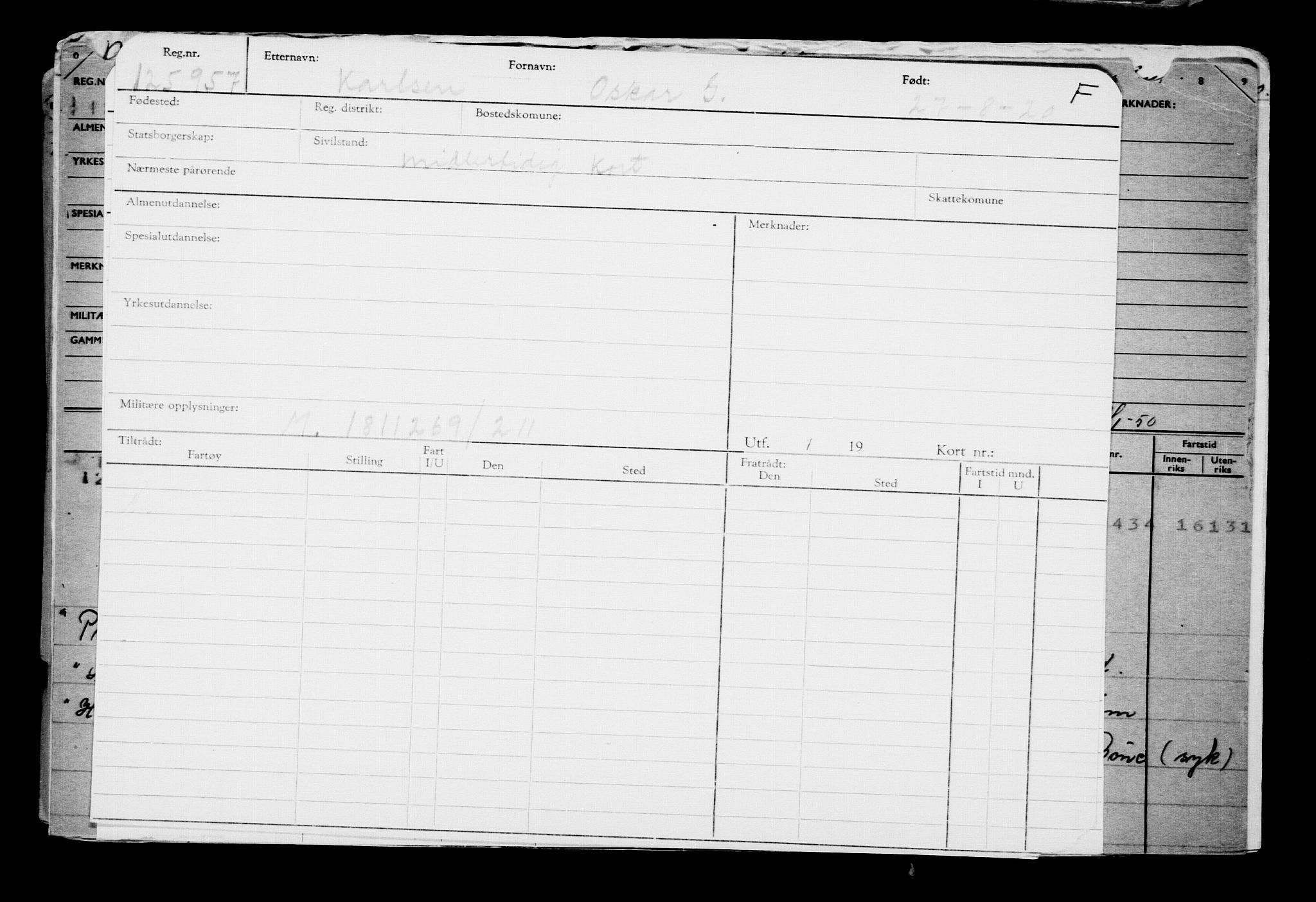 Direktoratet for sjømenn, AV/RA-S-3545/G/Gb/L0184: Hovedkort, 1920, p. 656