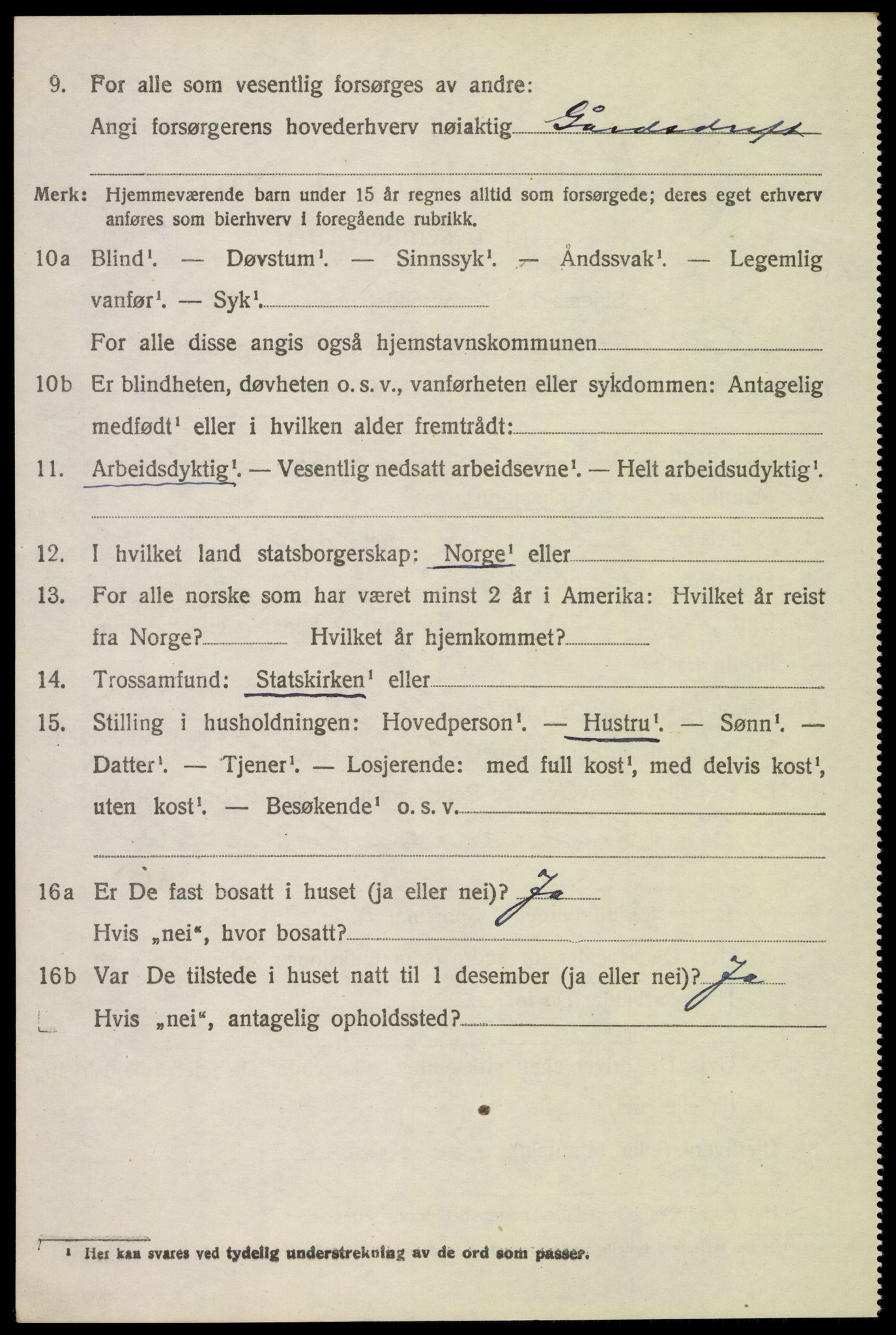 SAH, 1920 census for Sør-Odal, 1920, p. 4246