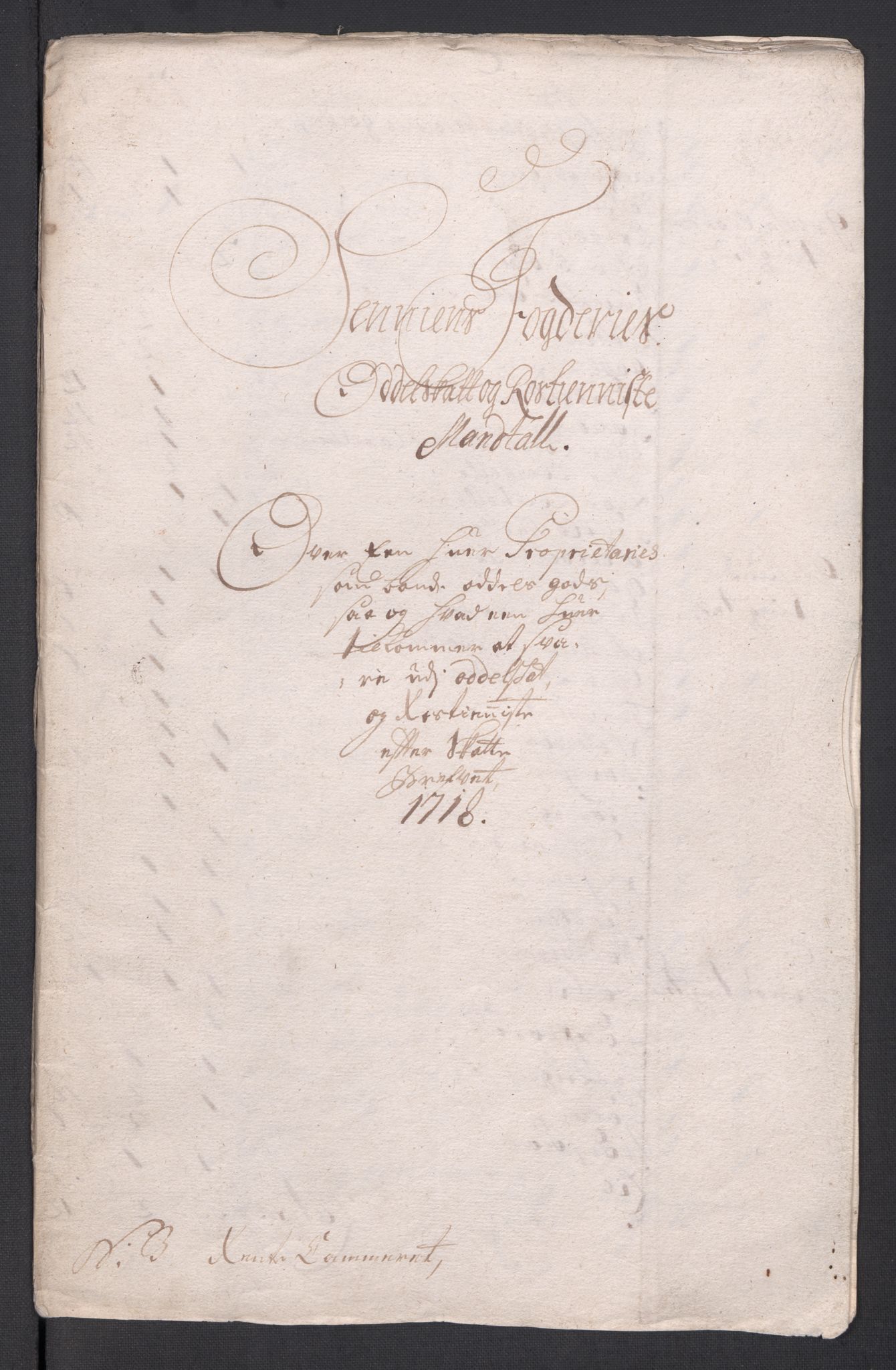 Rentekammeret inntil 1814, Reviderte regnskaper, Fogderegnskap, RA/EA-4092/R68/L4764: Fogderegnskap Senja og Troms, 1718, p. 63