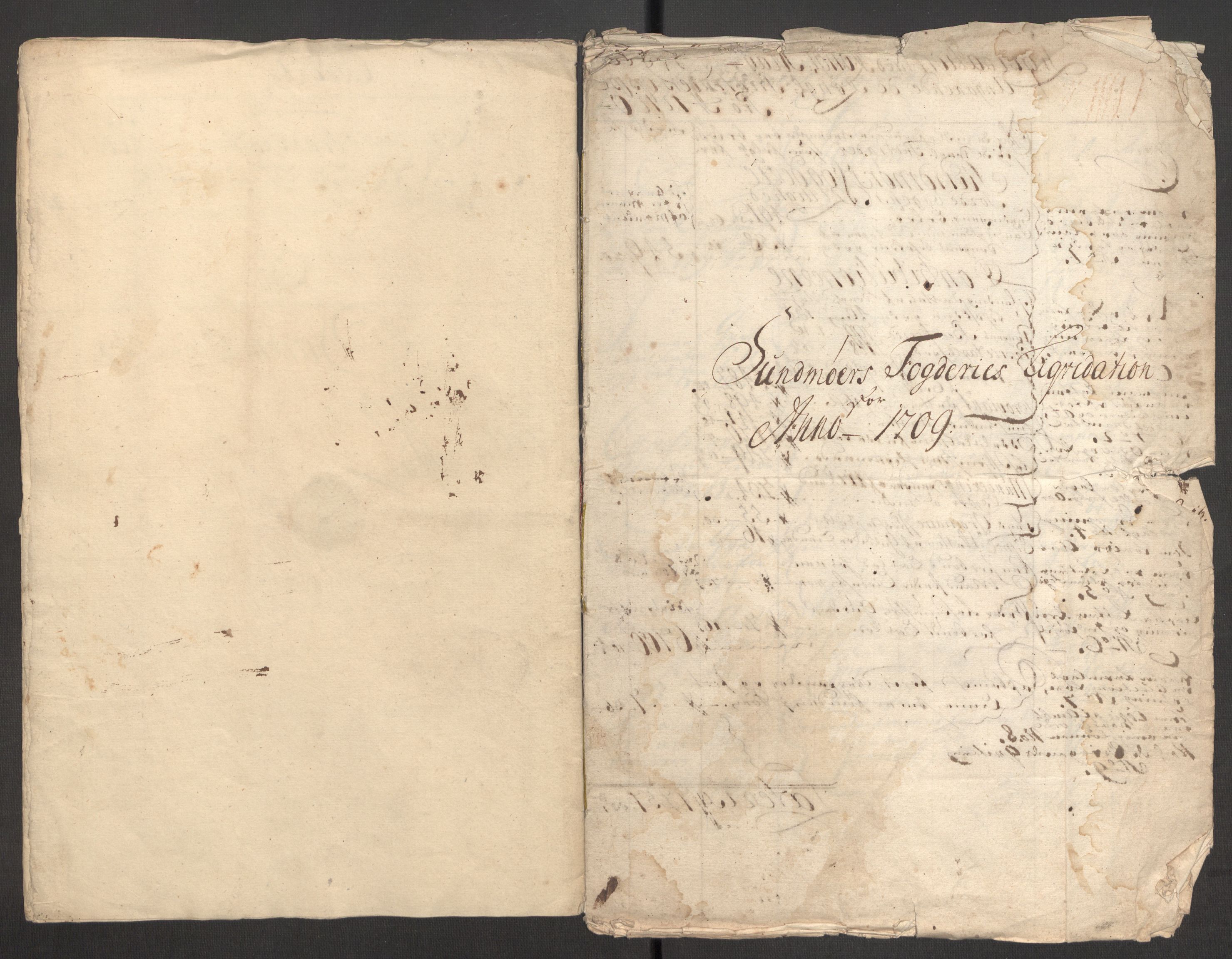 Rentekammeret inntil 1814, Reviderte regnskaper, Fogderegnskap, AV/RA-EA-4092/R54/L3562: Fogderegnskap Sunnmøre, 1708-1709, p. 248