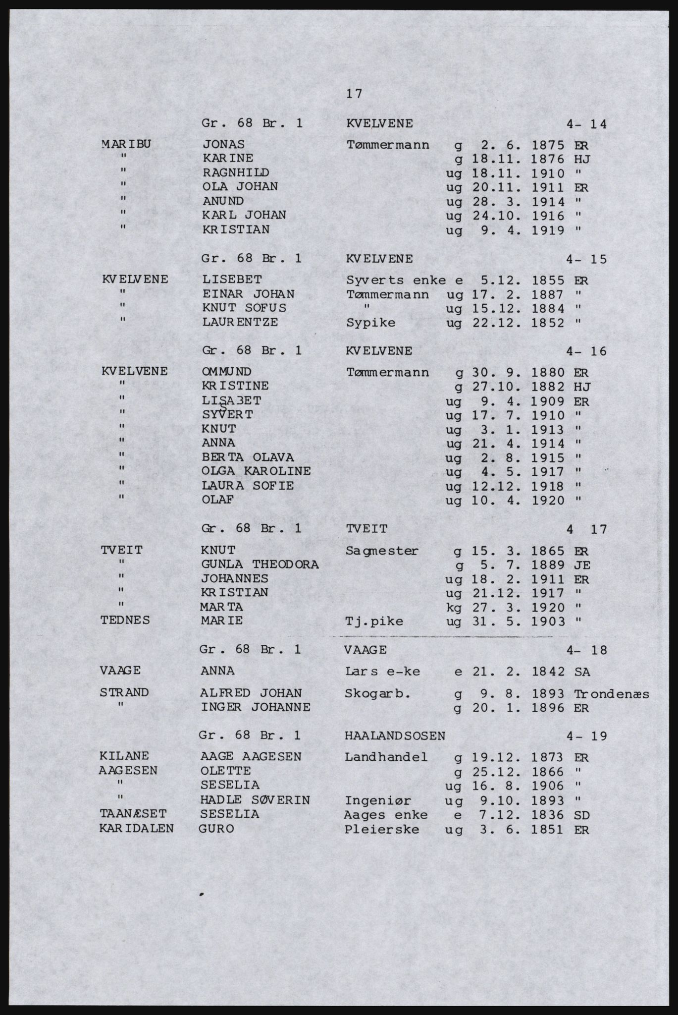 SAST, Copy of 1920 census for Inner Ryfylke, 1920, p. 185