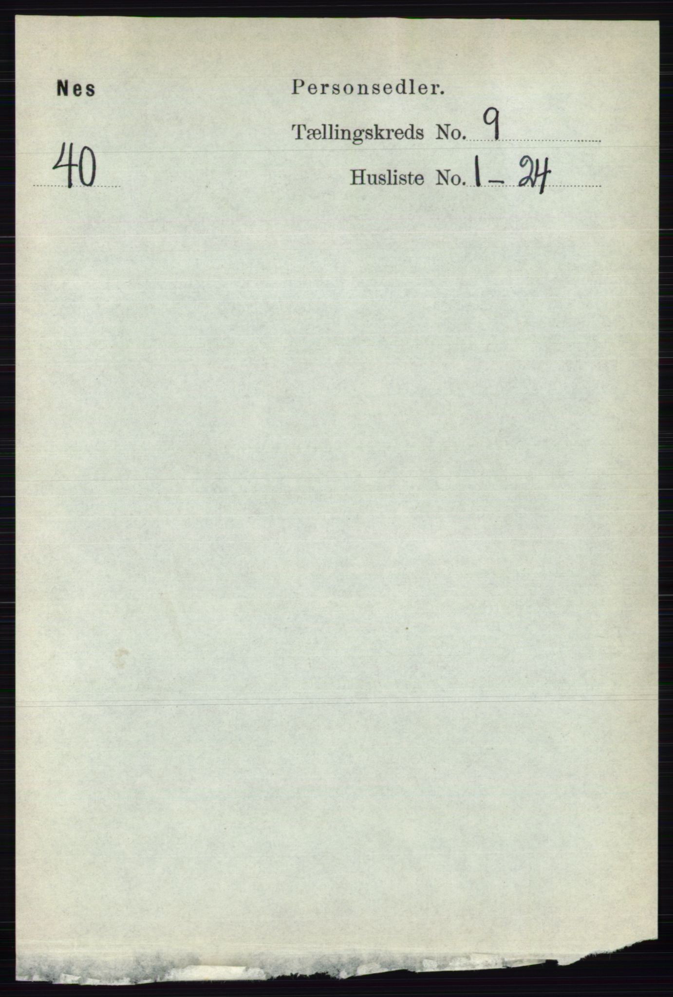 RA, 1891 census for 0236 Nes, 1891, p. 5257