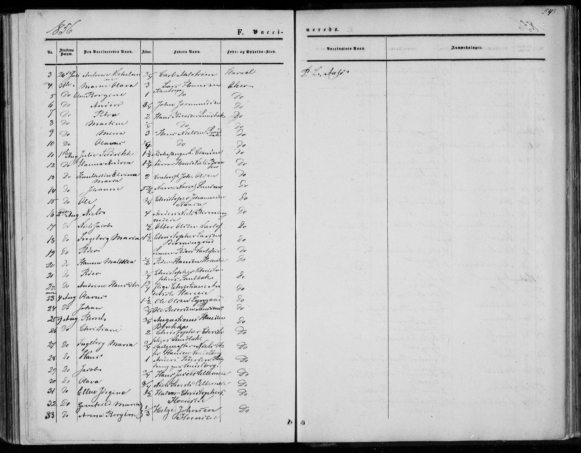 Eiker kirkebøker, AV/SAKO-A-4/F/Fa/L0015b: Parish register (official) no. I 15B, 1854-1860, p. 548