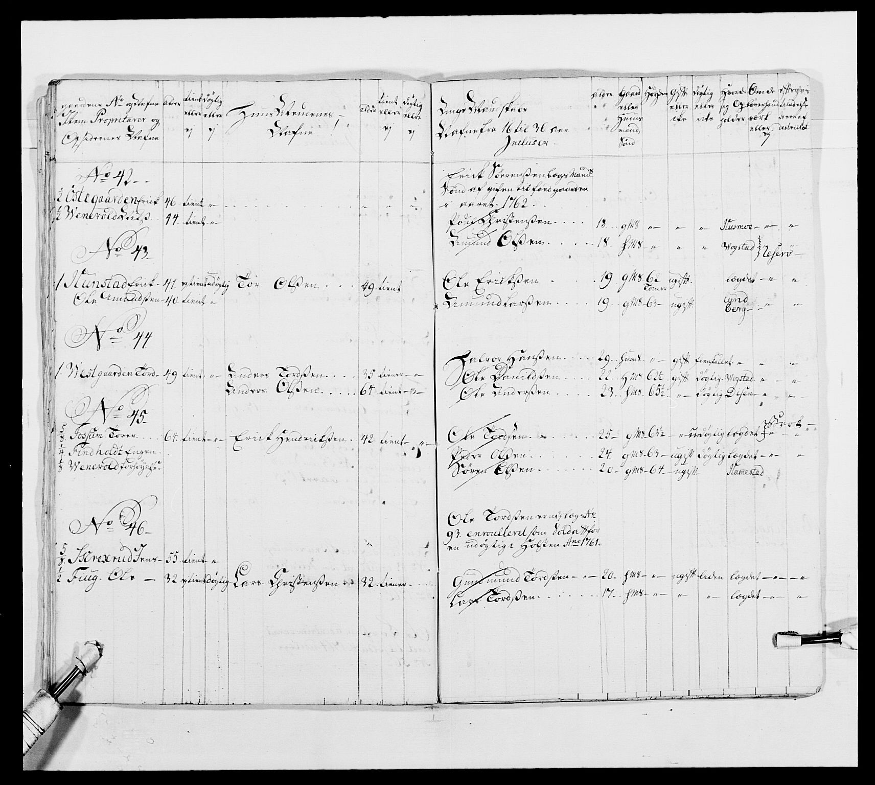 Kommanderende general (KG I) med Det norske krigsdirektorium, AV/RA-EA-5419/E/Ea/L0492: 2. Akershusiske regiment, 1765, p. 64