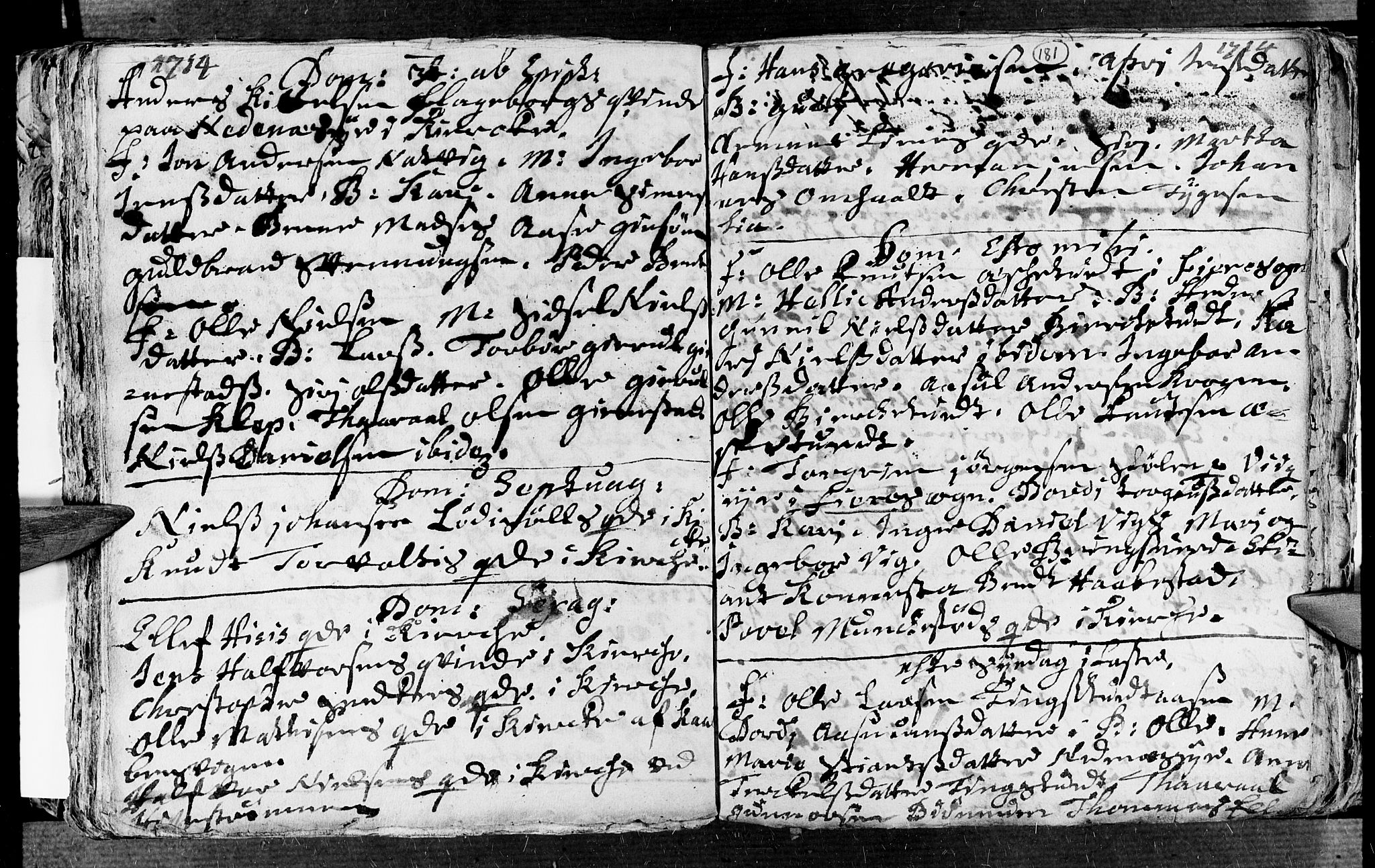 Øyestad sokneprestkontor, AV/SAK-1111-0049/F/Fa/L0002: Parish register (official) no. A 2, 1692-1722, p. 181