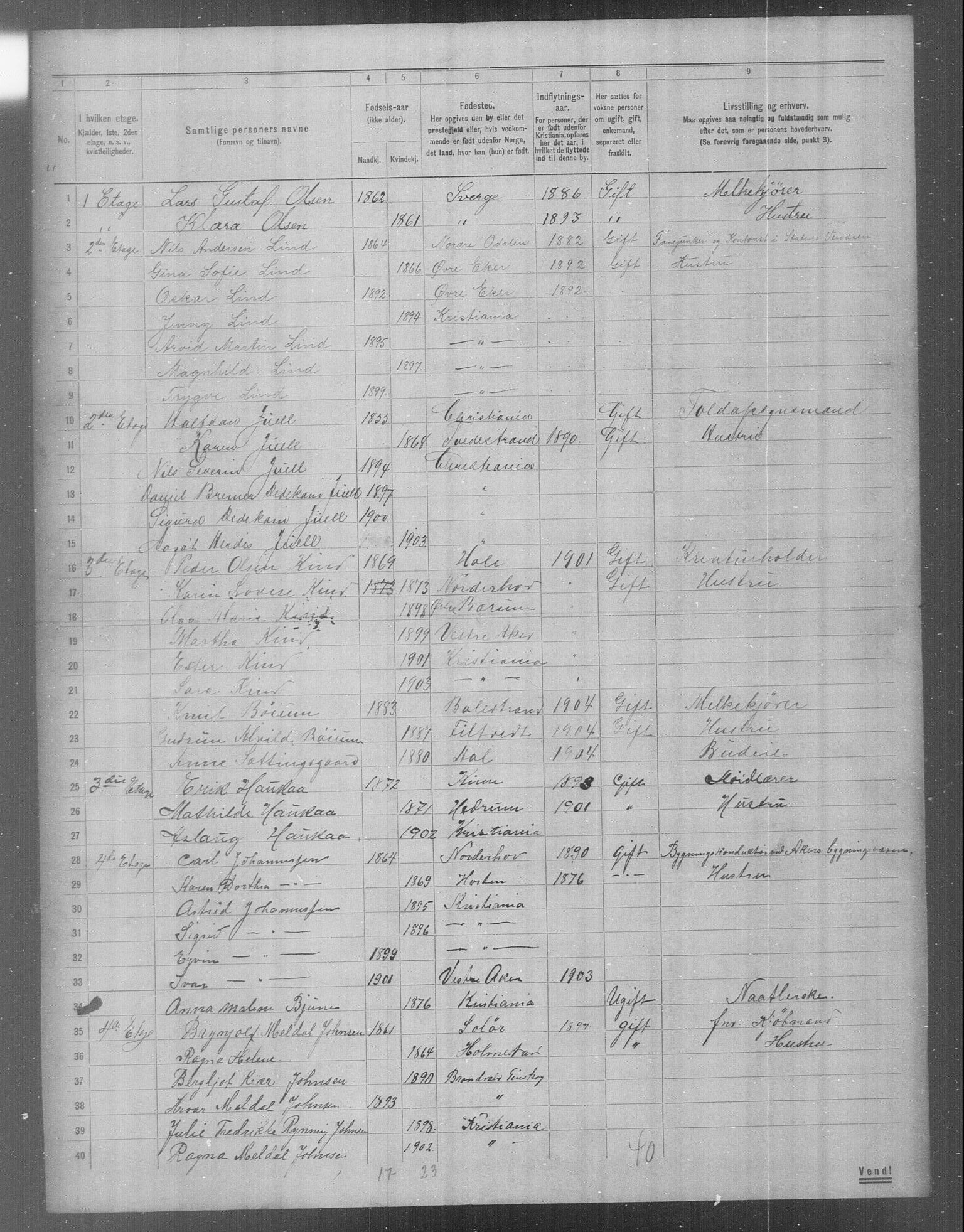 OBA, Municipal Census 1904 for Kristiania, 1904, p. 20513