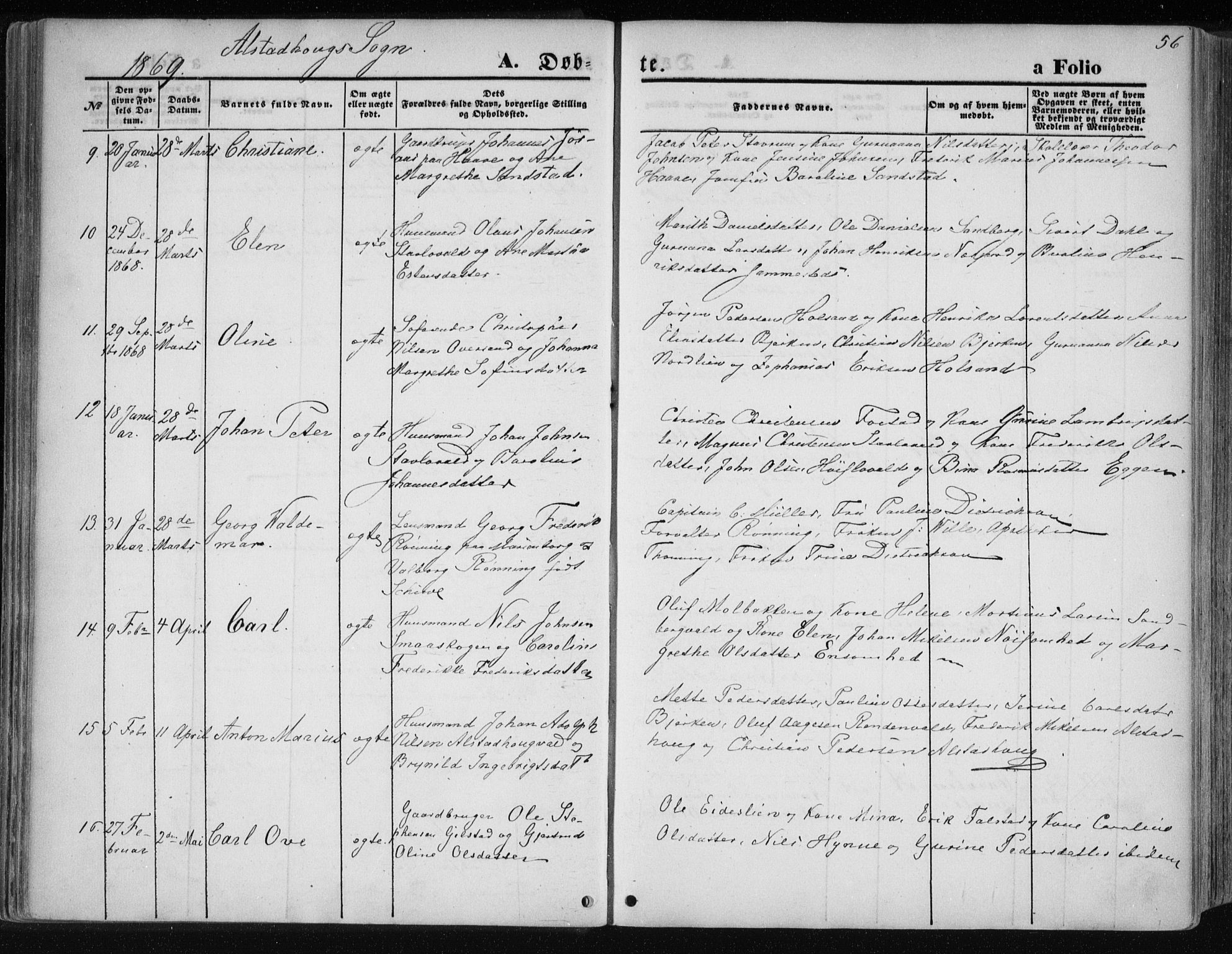 Ministerialprotokoller, klokkerbøker og fødselsregistre - Nord-Trøndelag, SAT/A-1458/717/L0157: Parish register (official) no. 717A08 /1, 1863-1877, p. 56