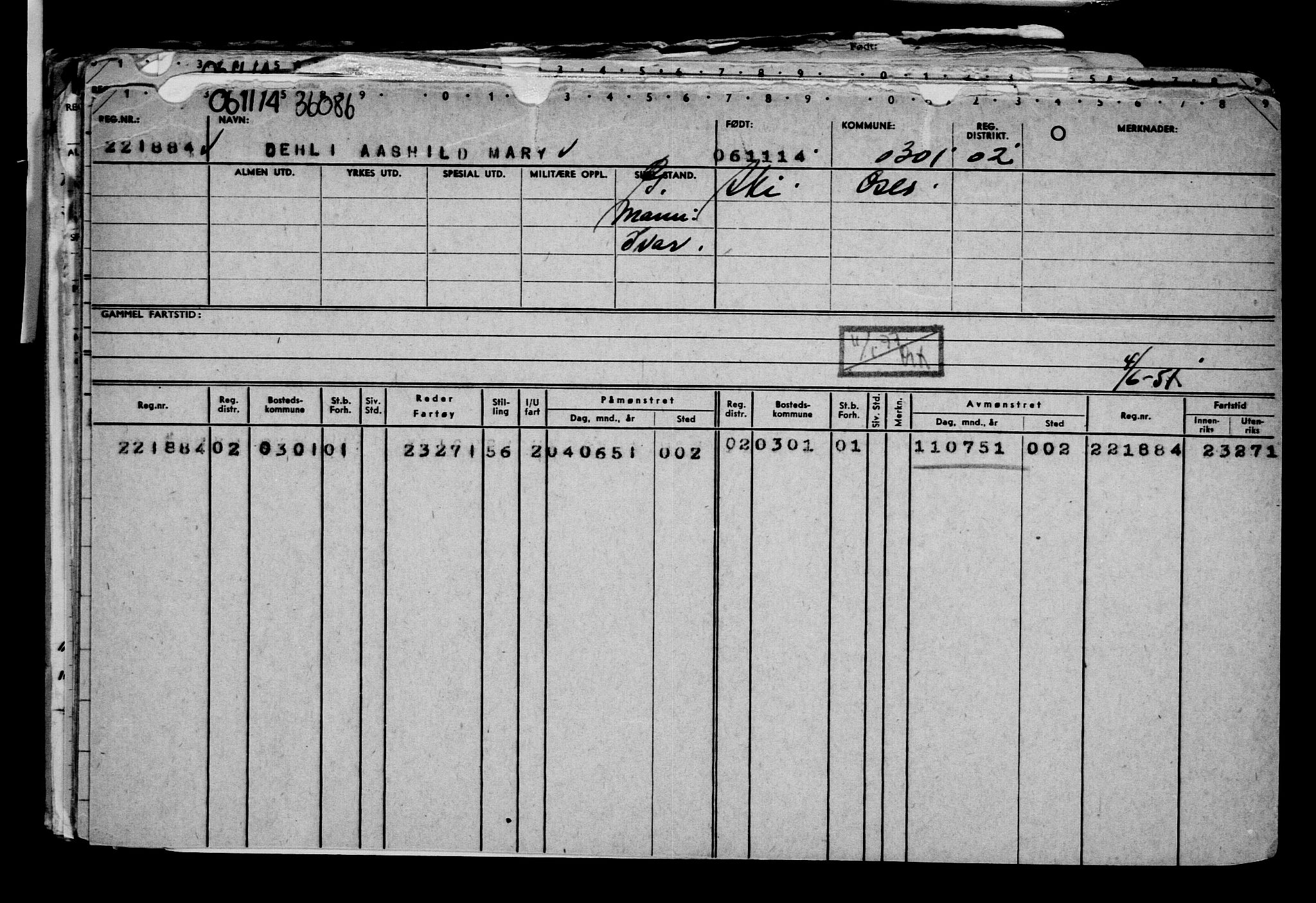 Direktoratet for sjømenn, RA/S-3545/G/Gb/L0125: Hovedkort, 1914, p. 84