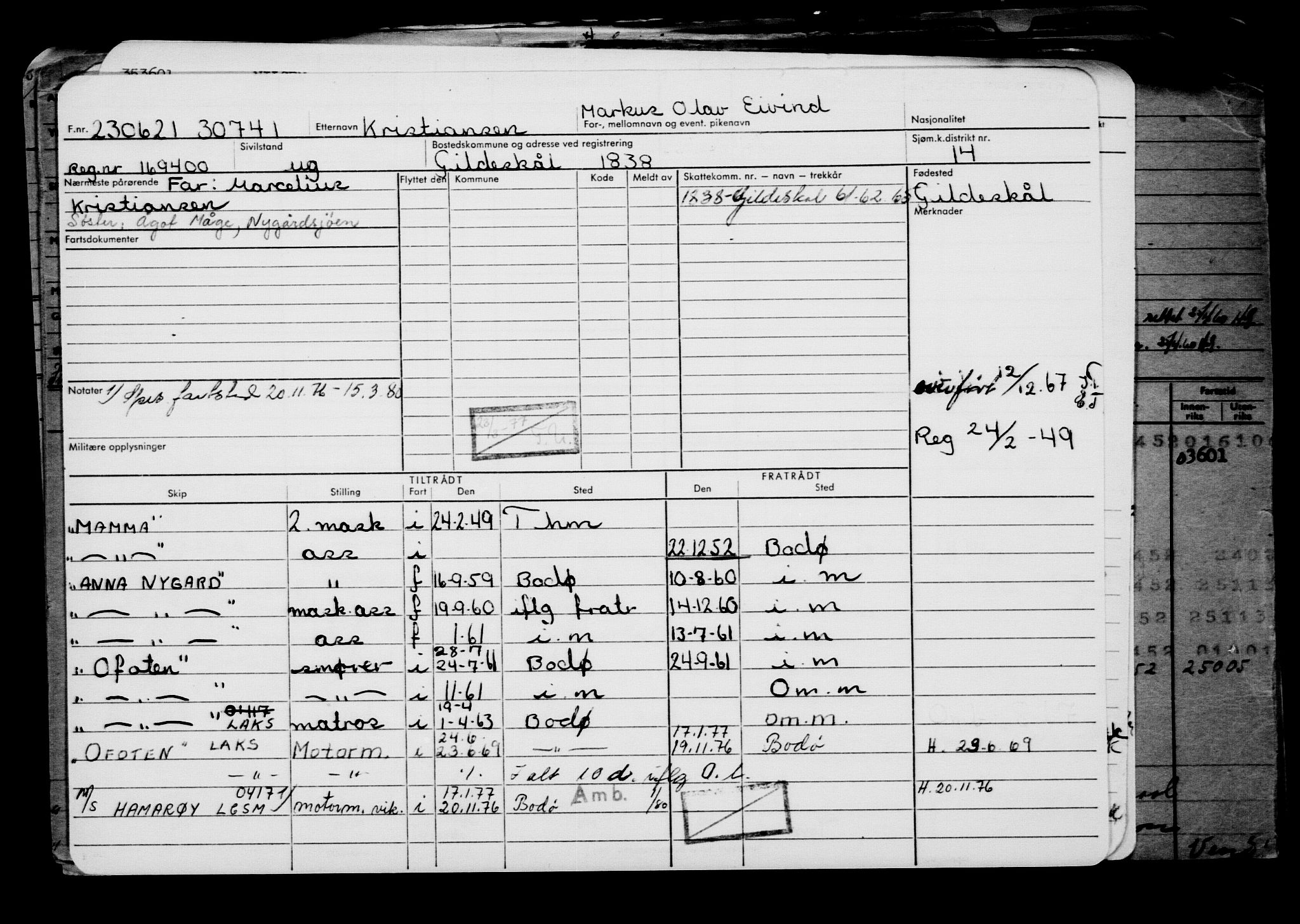 Direktoratet for sjømenn, AV/RA-S-3545/G/Gb/L0195: Hovedkort, 1921, p. 240