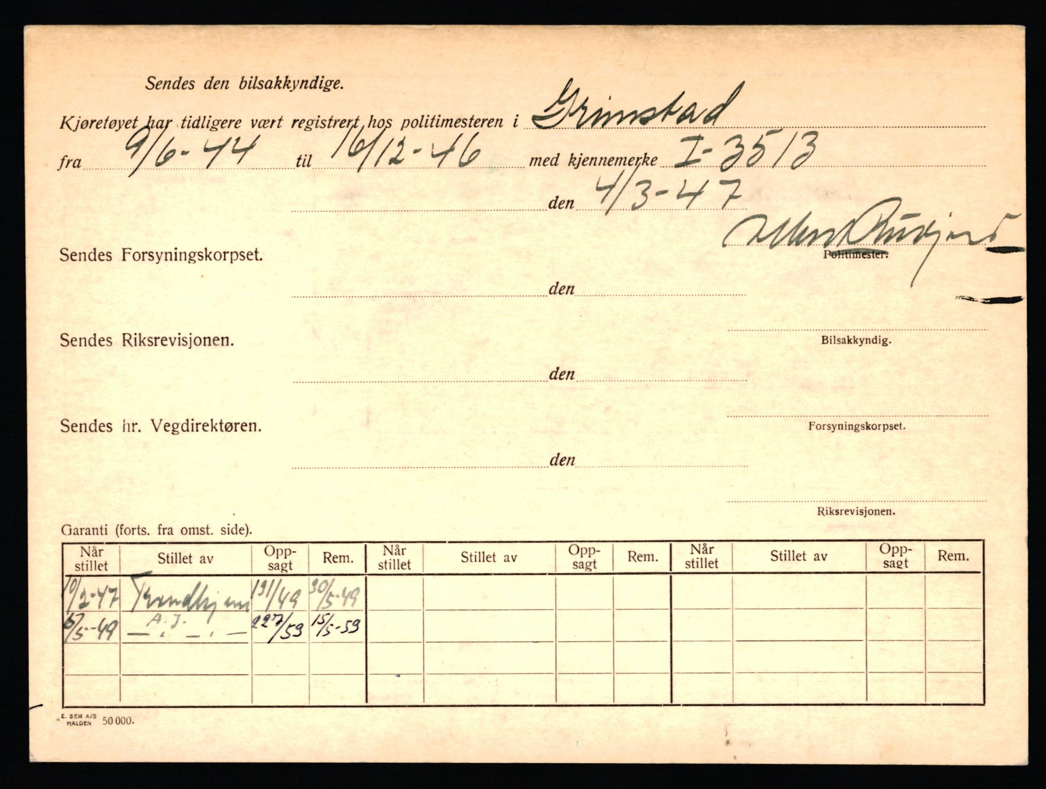 Stavanger trafikkstasjon, AV/SAST-A-101942/0/F/L0006: L-1700 - L-2149, 1930-1971, p. 1950