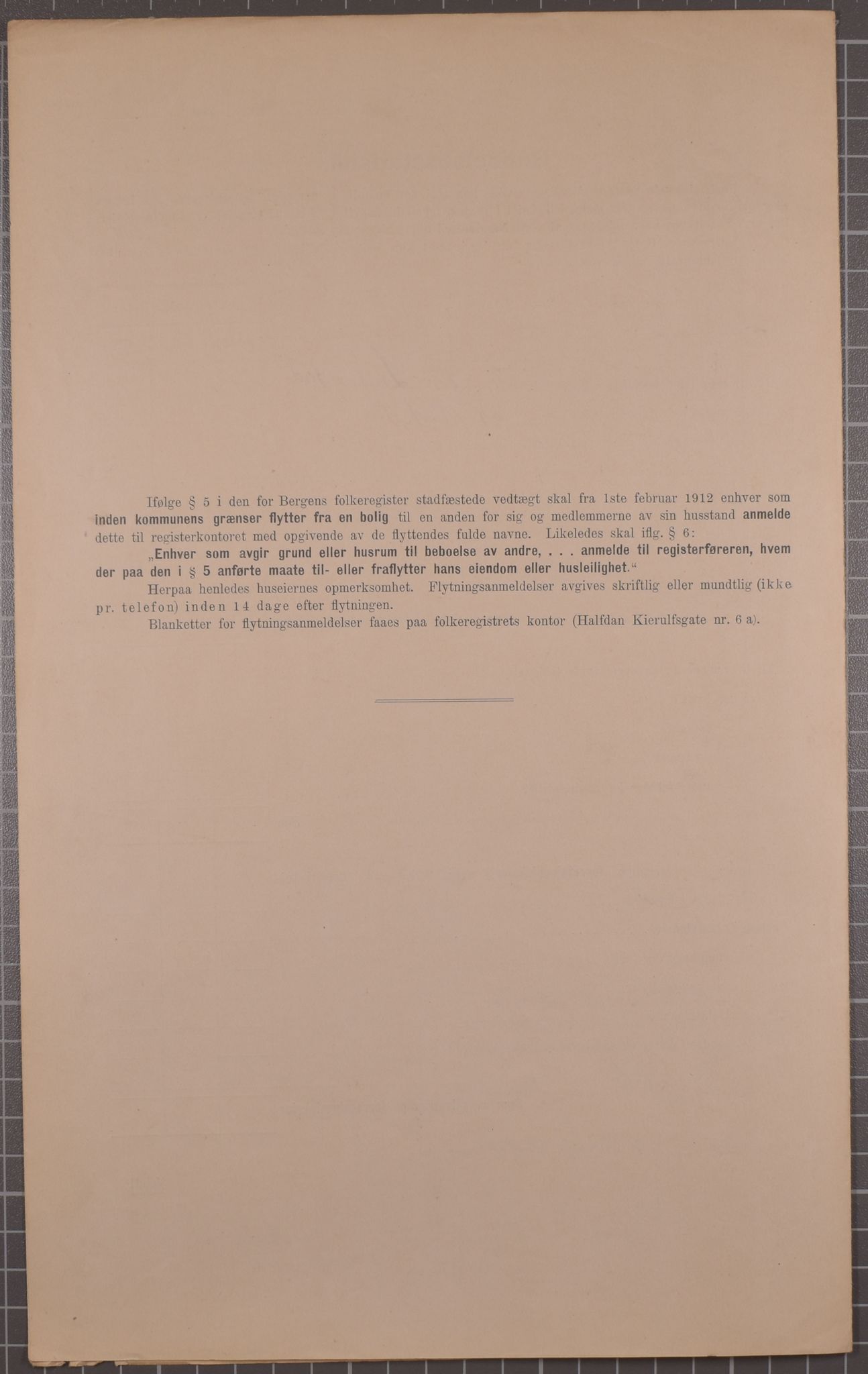 SAB, Municipal Census 1912 for Bergen, 1912, p. 1726