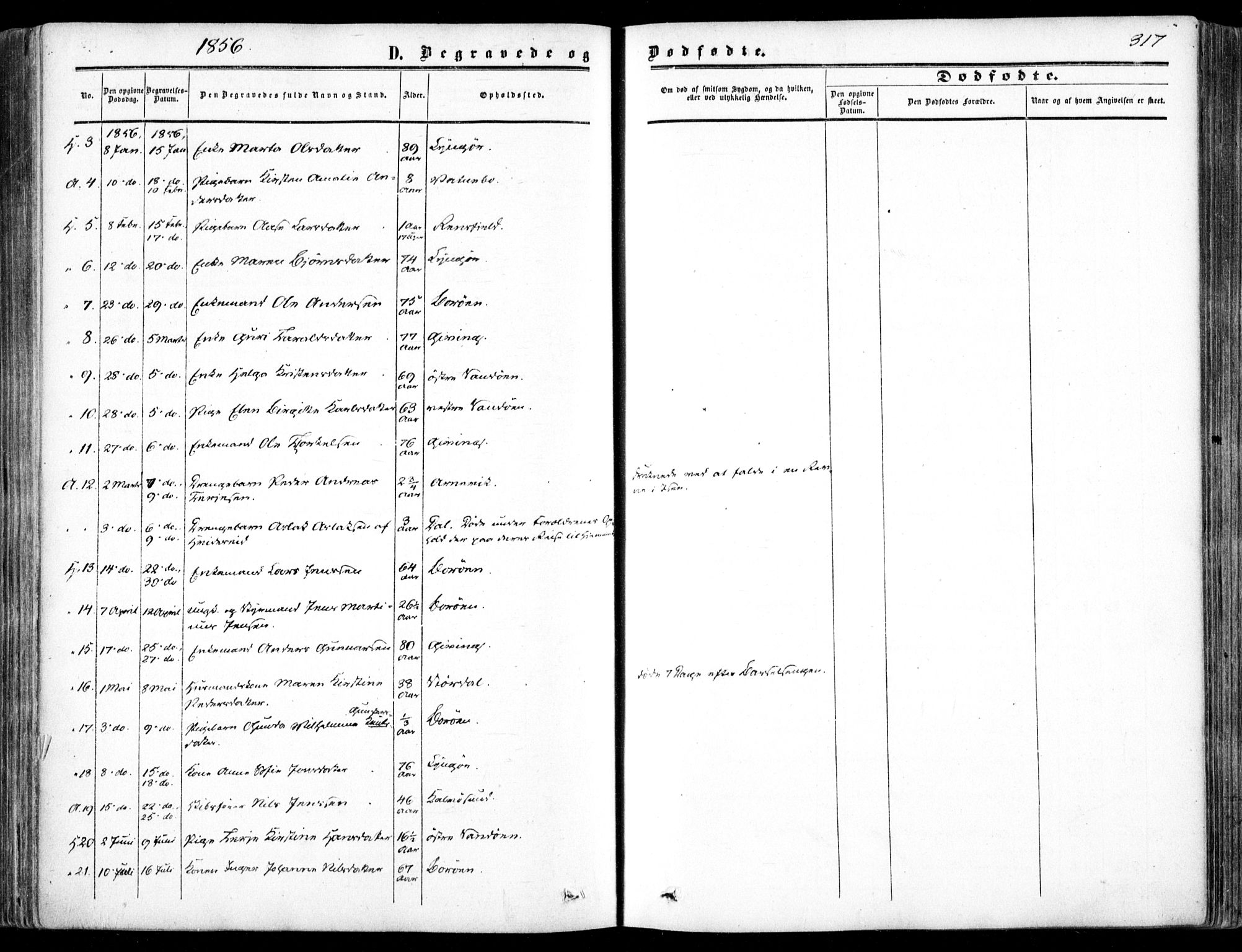 Dypvåg sokneprestkontor, SAK/1111-0007/F/Fa/Faa/L0006: Parish register (official) no. A 6, 1855-1872, p. 317