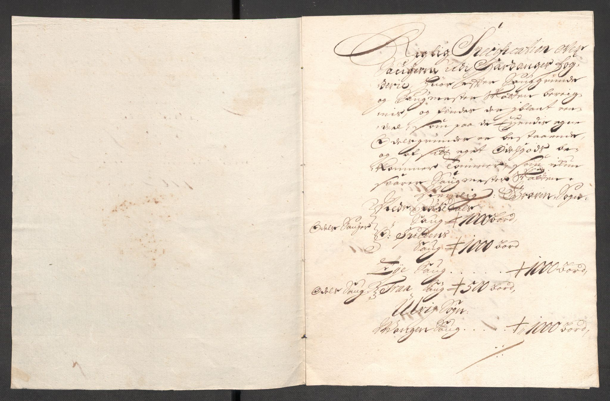 Rentekammeret inntil 1814, Reviderte regnskaper, Fogderegnskap, RA/EA-4092/R48/L2981: Fogderegnskap Sunnhordland og Hardanger, 1703, p. 196