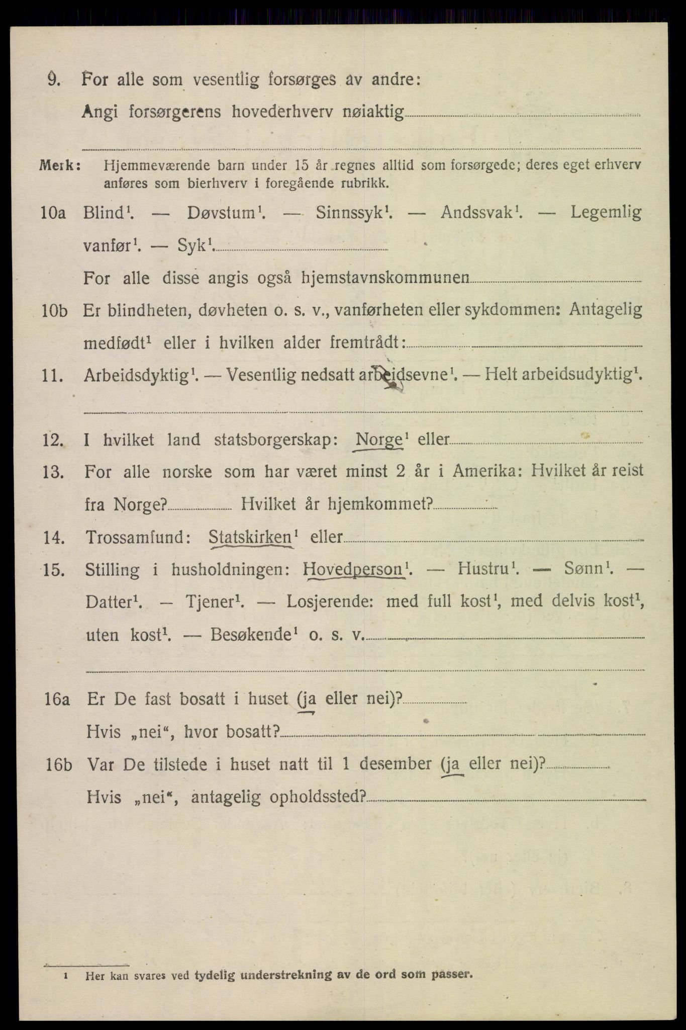 SAK, 1920 census for Landvik, 1920, p. 1763