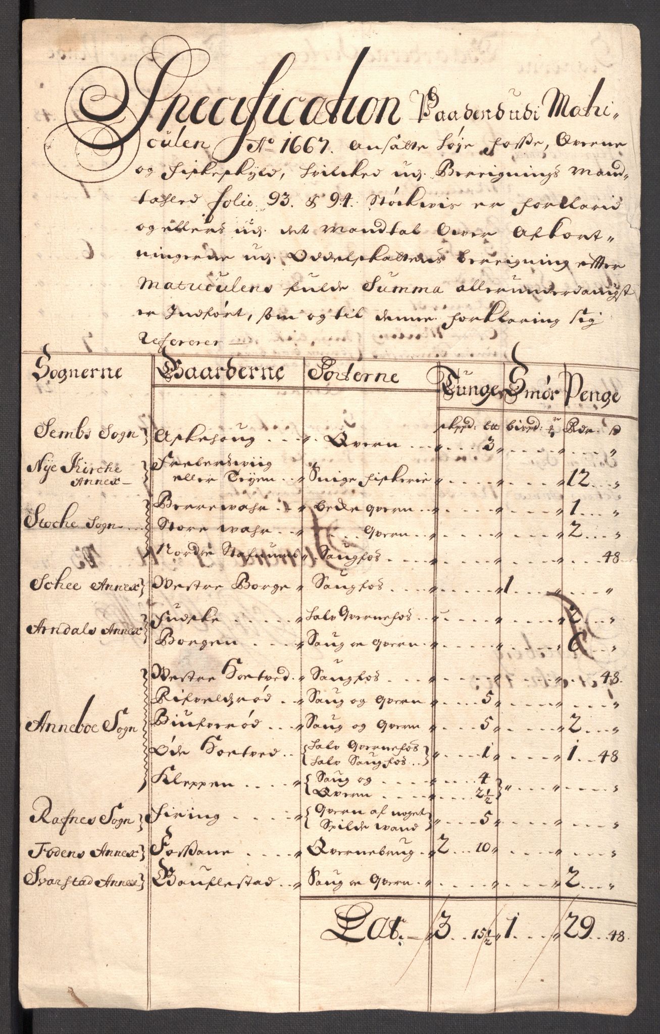 Rentekammeret inntil 1814, Reviderte regnskaper, Fogderegnskap, AV/RA-EA-4092/R32/L1871: Fogderegnskap Jarlsberg grevskap, 1703-1705, p. 133